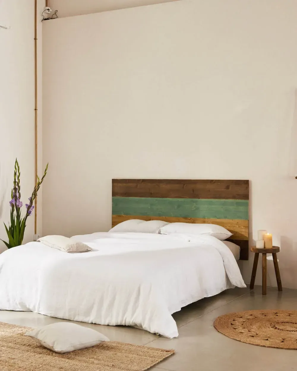 Illustration numéro 3 du produit Tête de lit sapin naturel 140 cm