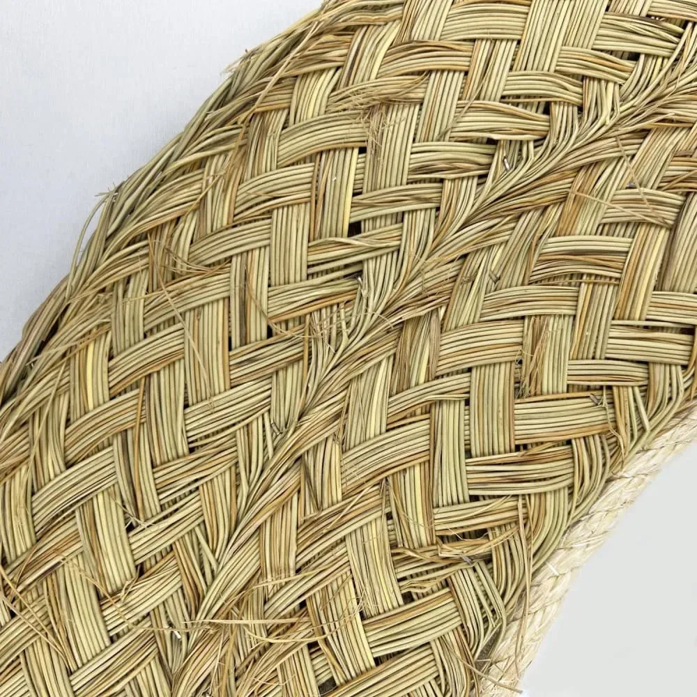 Illustration numéro 3 du produit Miroir rond en fibres naturelles 35 cm