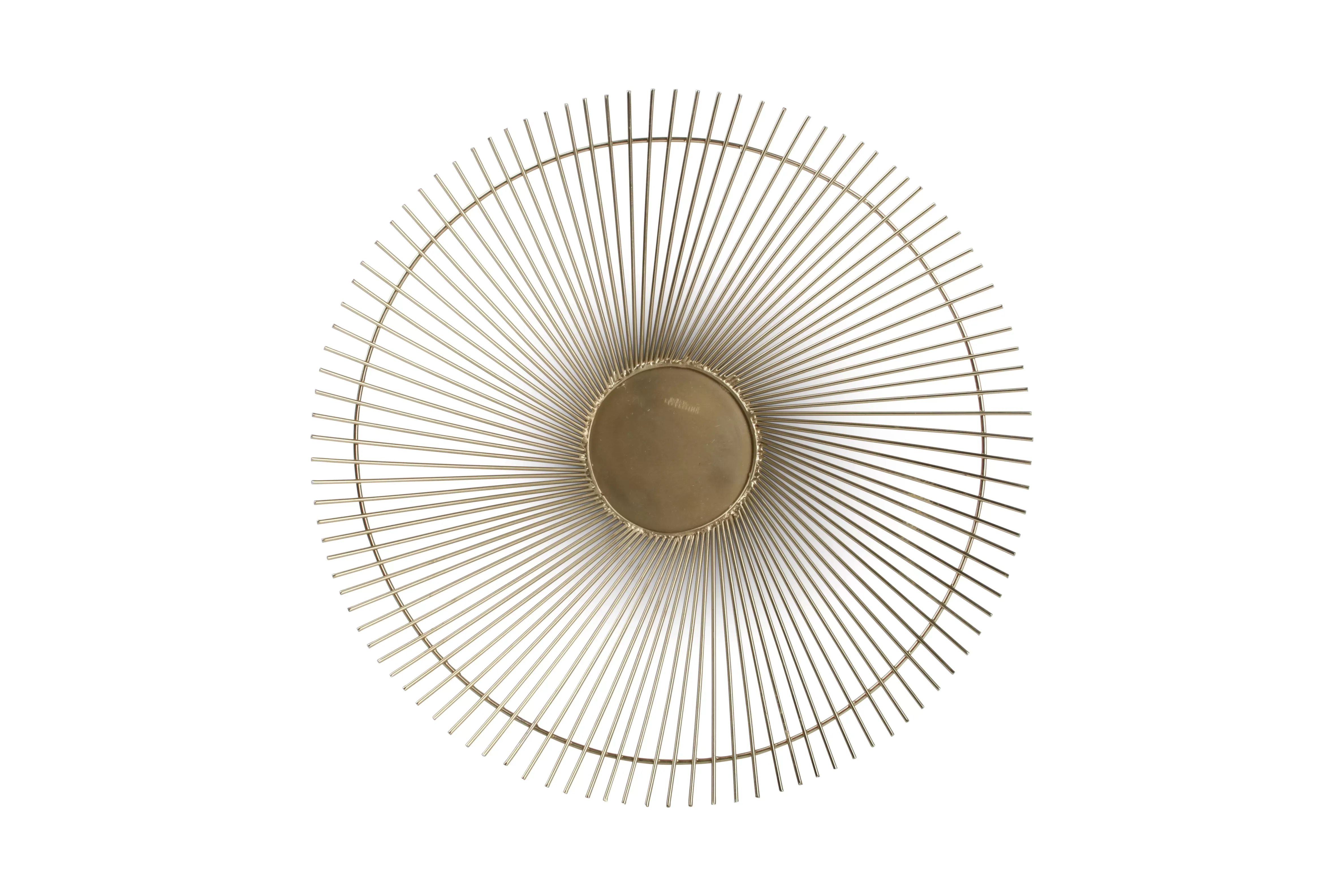 Illustration numéro 3 du produit Panier en fil or en métal 40xh5cm