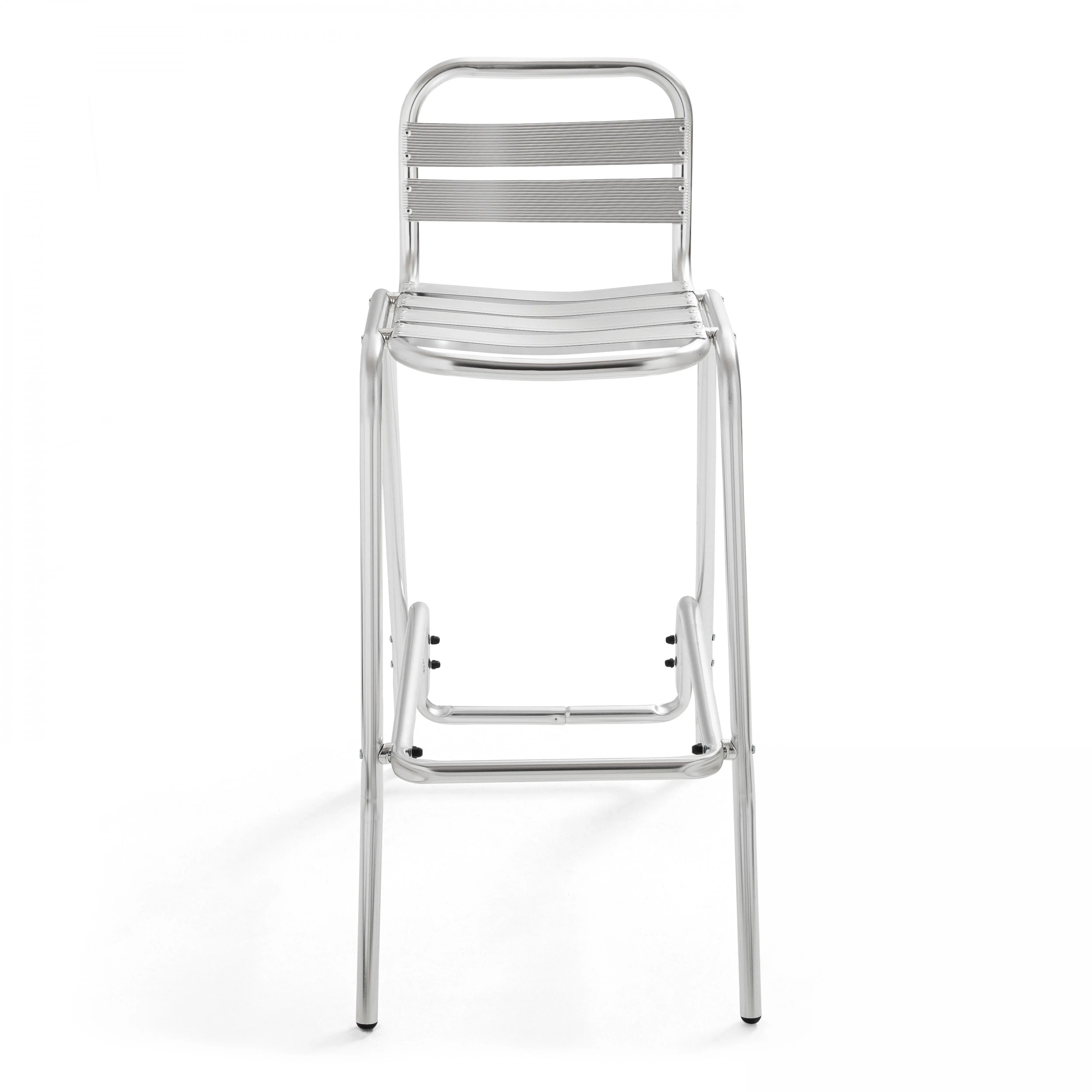 Illustration numéro 3 du produit Chaise haute en aluminium gris