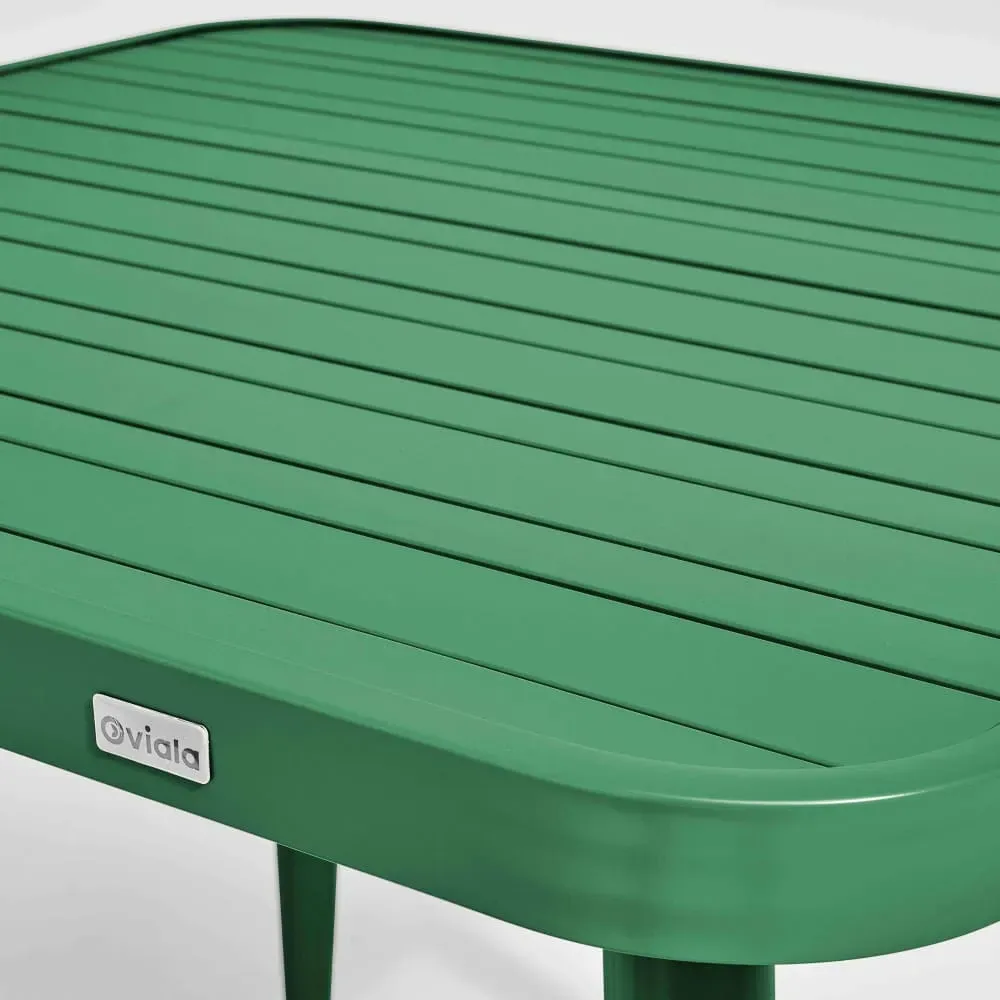 Illustration numéro 3 du produit Table de jardin carrée en aluminium vert olive