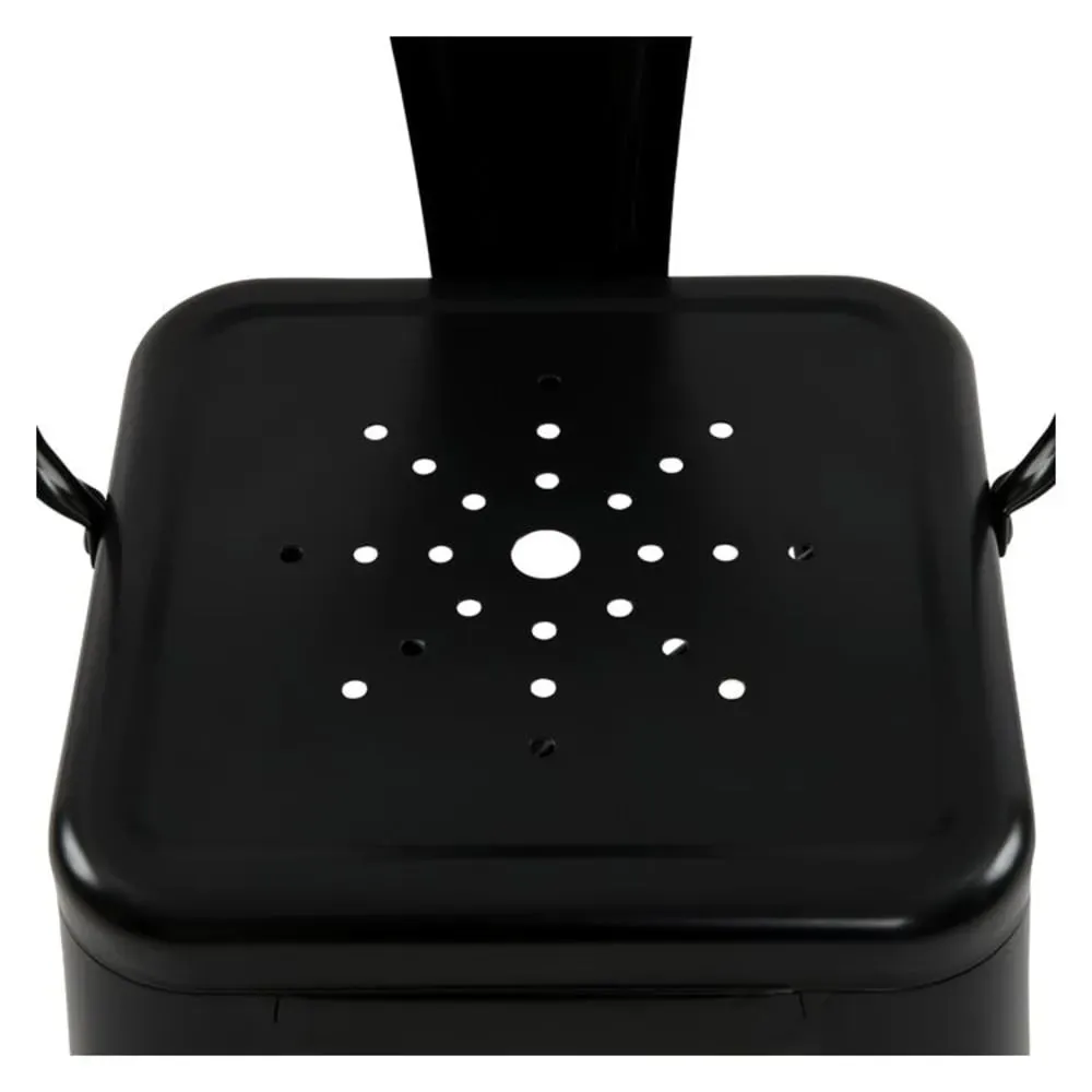 Illustration numéro 3 du produit Lot de 2 chaises pour îlot central 67 cm en métal noir mat