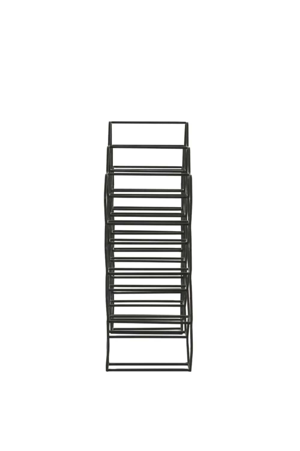 Illustration numéro 3 du produit Casier à vin noir métal 48x18x52cm