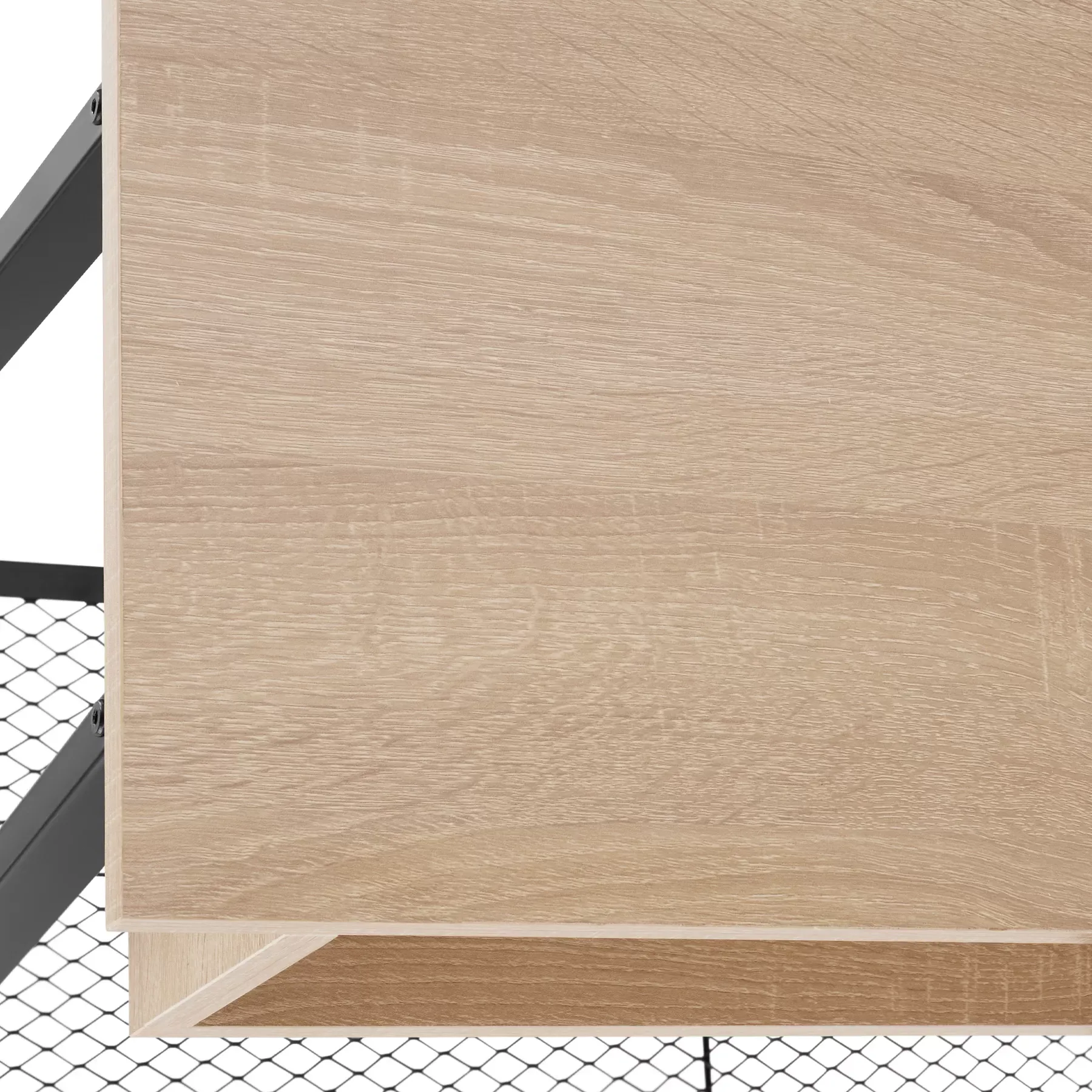 Illustration numéro 3 du produit Table Console Style industriel 100 x 35 x 80,5 cm Bois clair