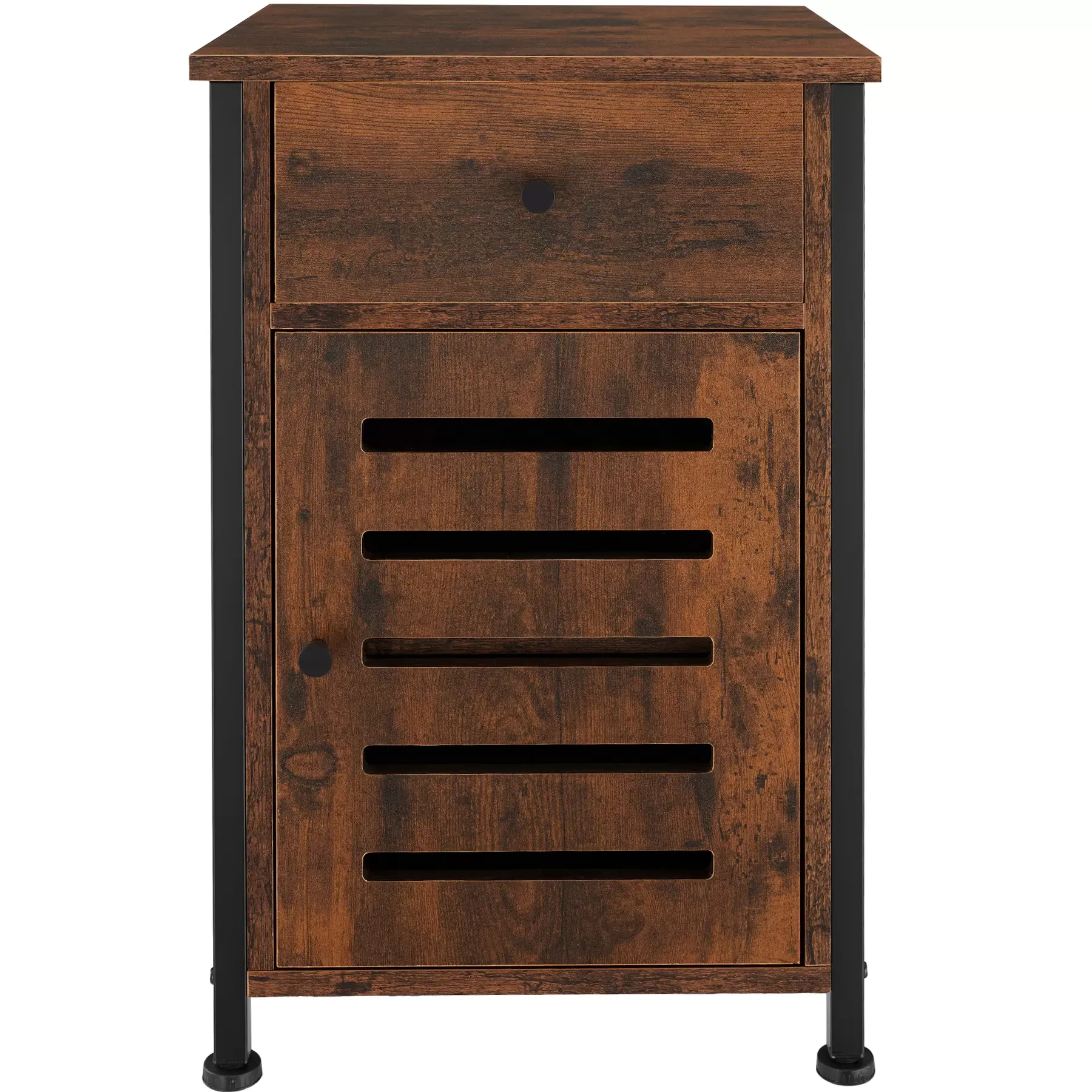 Illustration numéro 3 du produit Table de chevet Style industriel 40 x 42 x 605 cm Bois foncé