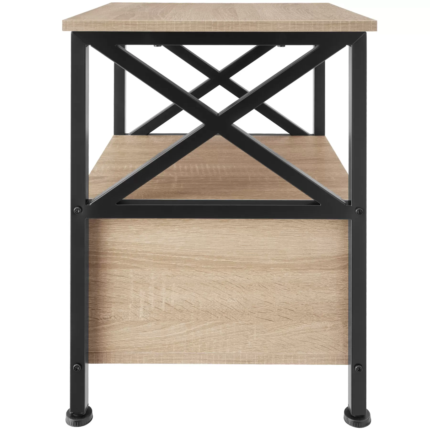 Illustration numéro 3 du produit Table de chevet Style industriel 40 x 415 x 555 cm Bois clair