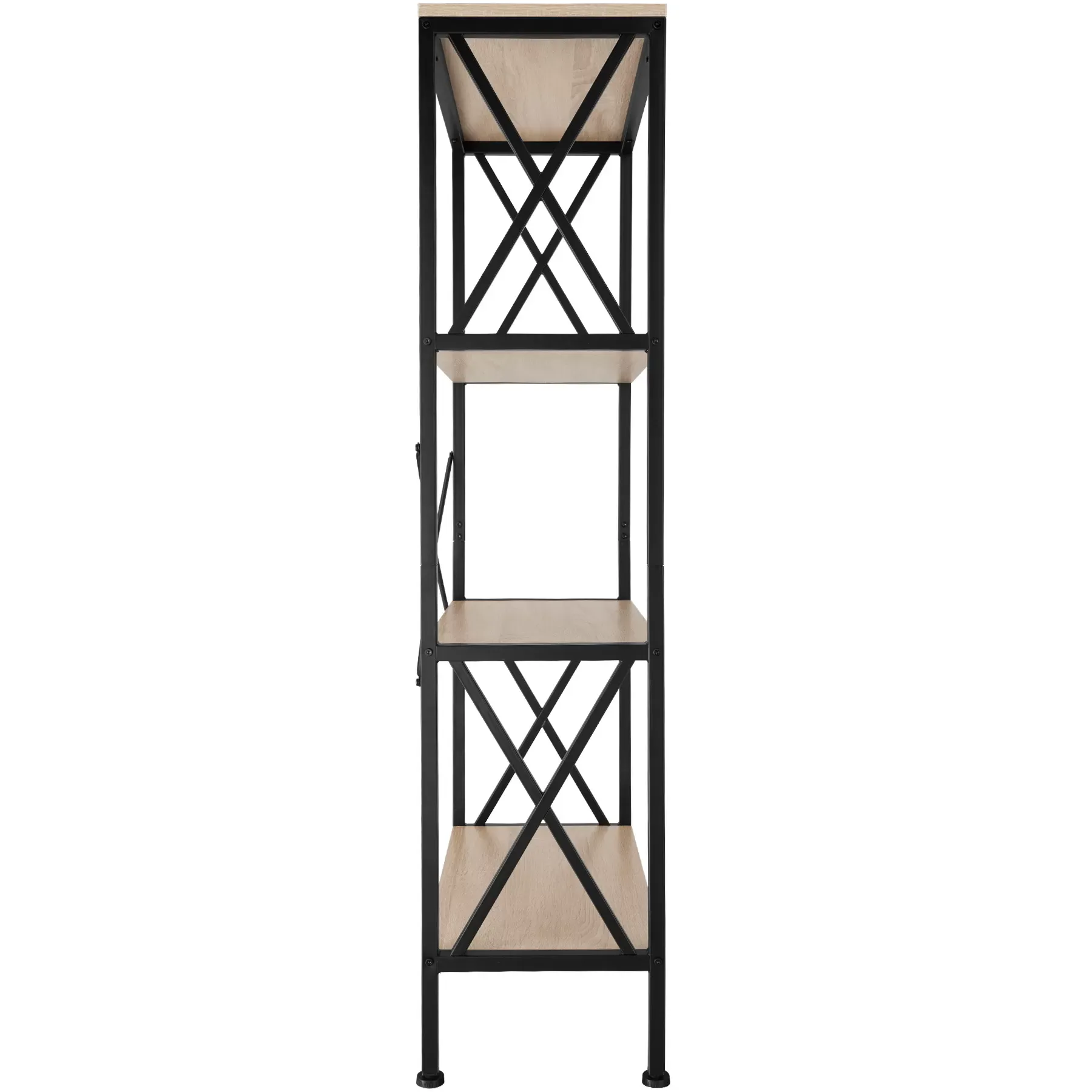 Illustration numéro 3 du produit Étagère Style industriel anti-basculement 615x315x1335cm bois clair