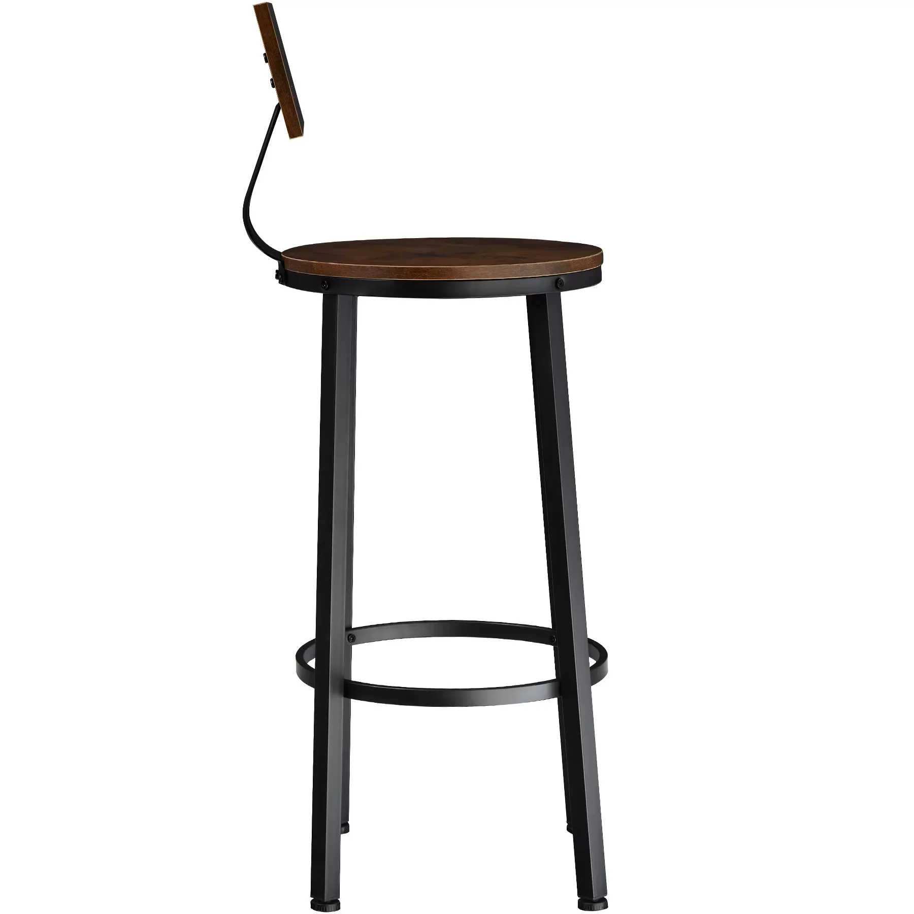 Illustration numéro 3 du produit Lot de 2 tabourets de bar en panneau aggloméré 73 cm bois clair