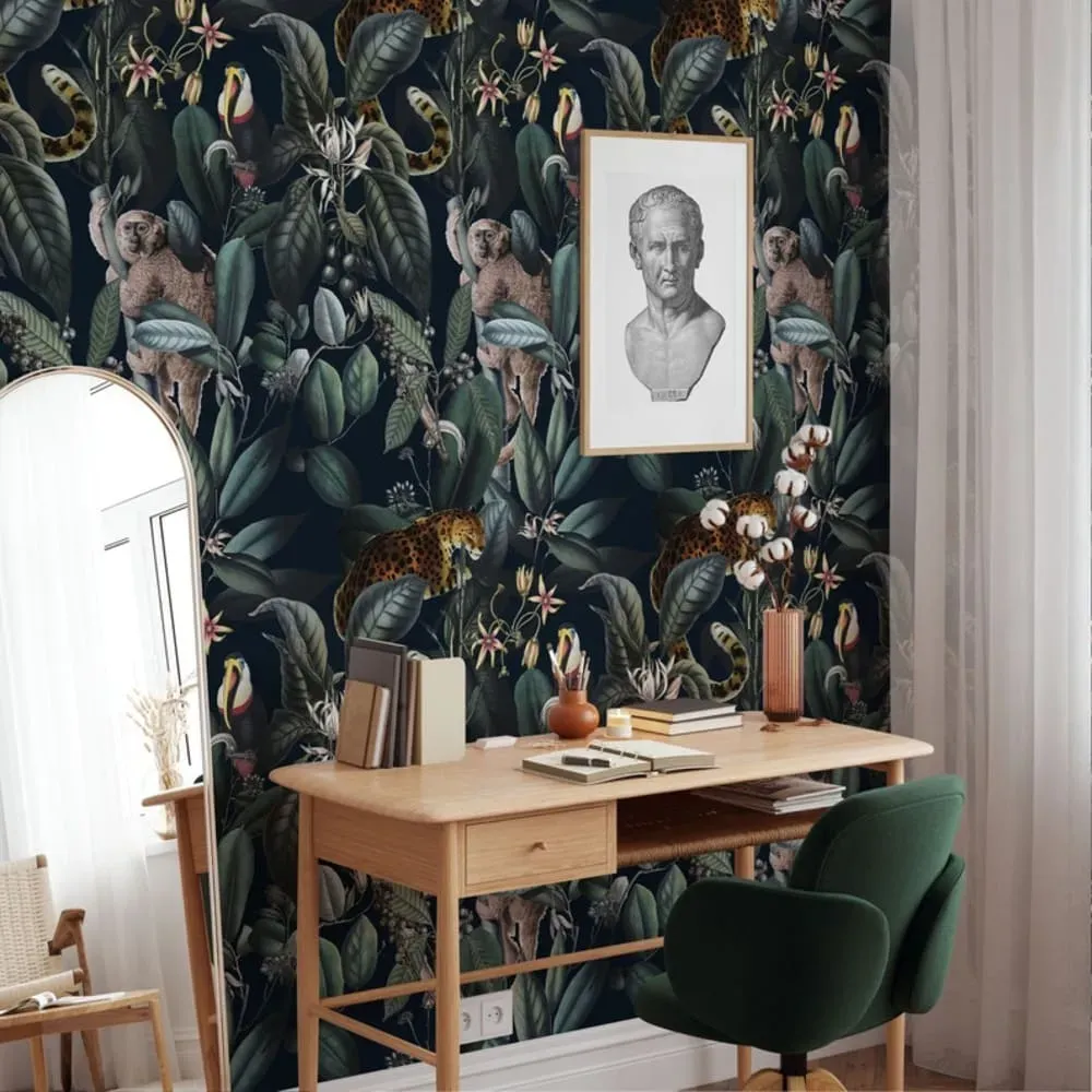 Illustration numéro 3 du produit Papier Peint Jaguard,papier écologique fin,200x280cm,8 feuilles