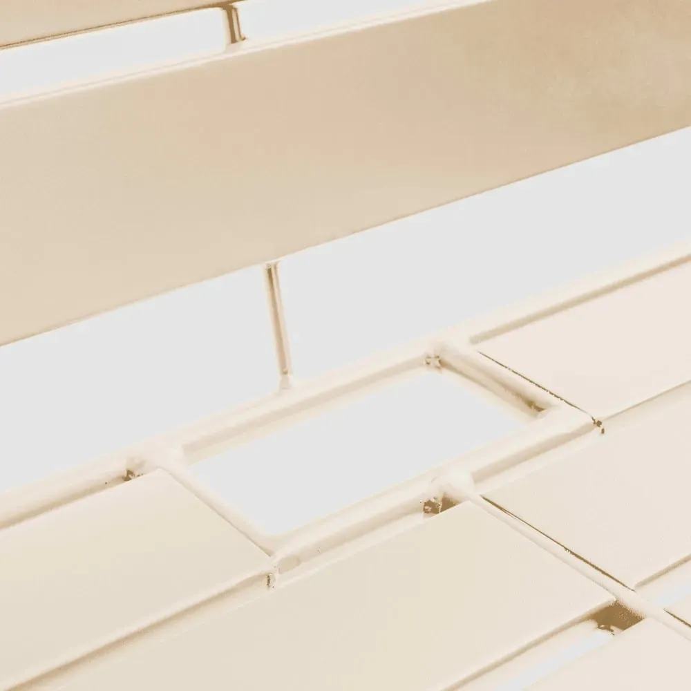 Illustration numéro 3 du produit Canapé de jardin en métal ivoire