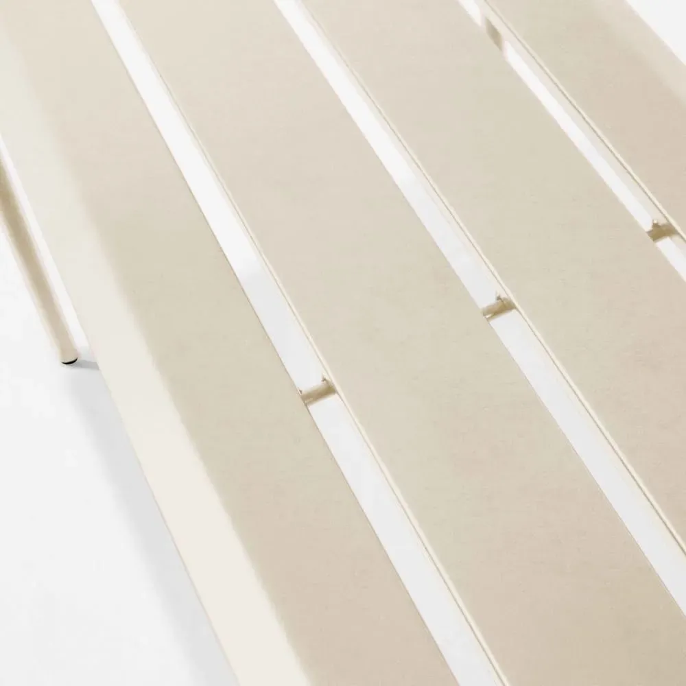 Illustration numéro 3 du produit Banc de jardin en acier ivoire