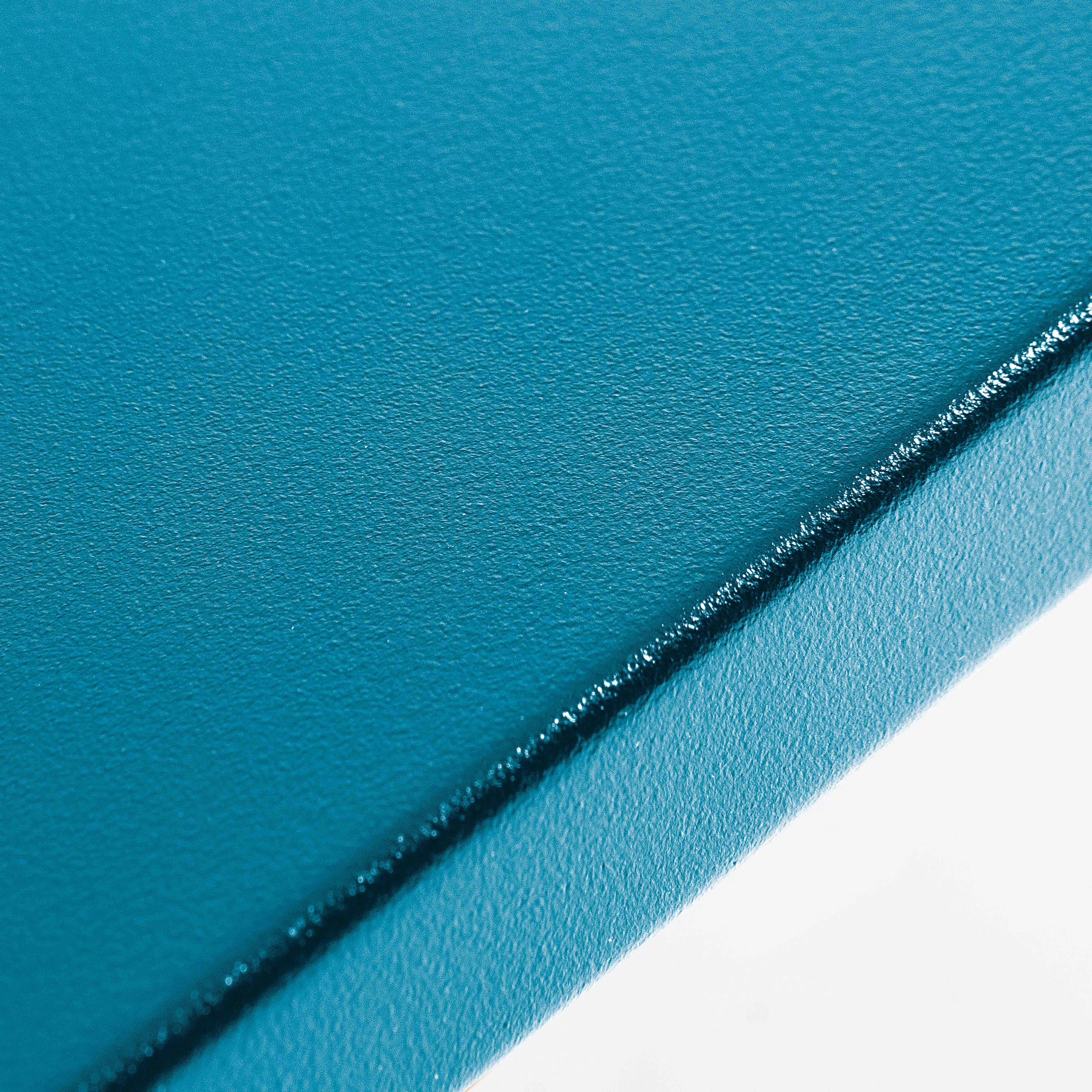 Illustration numéro 3 du produit Ensemble table haute et 4 chaises de bar en métal bleu pacific