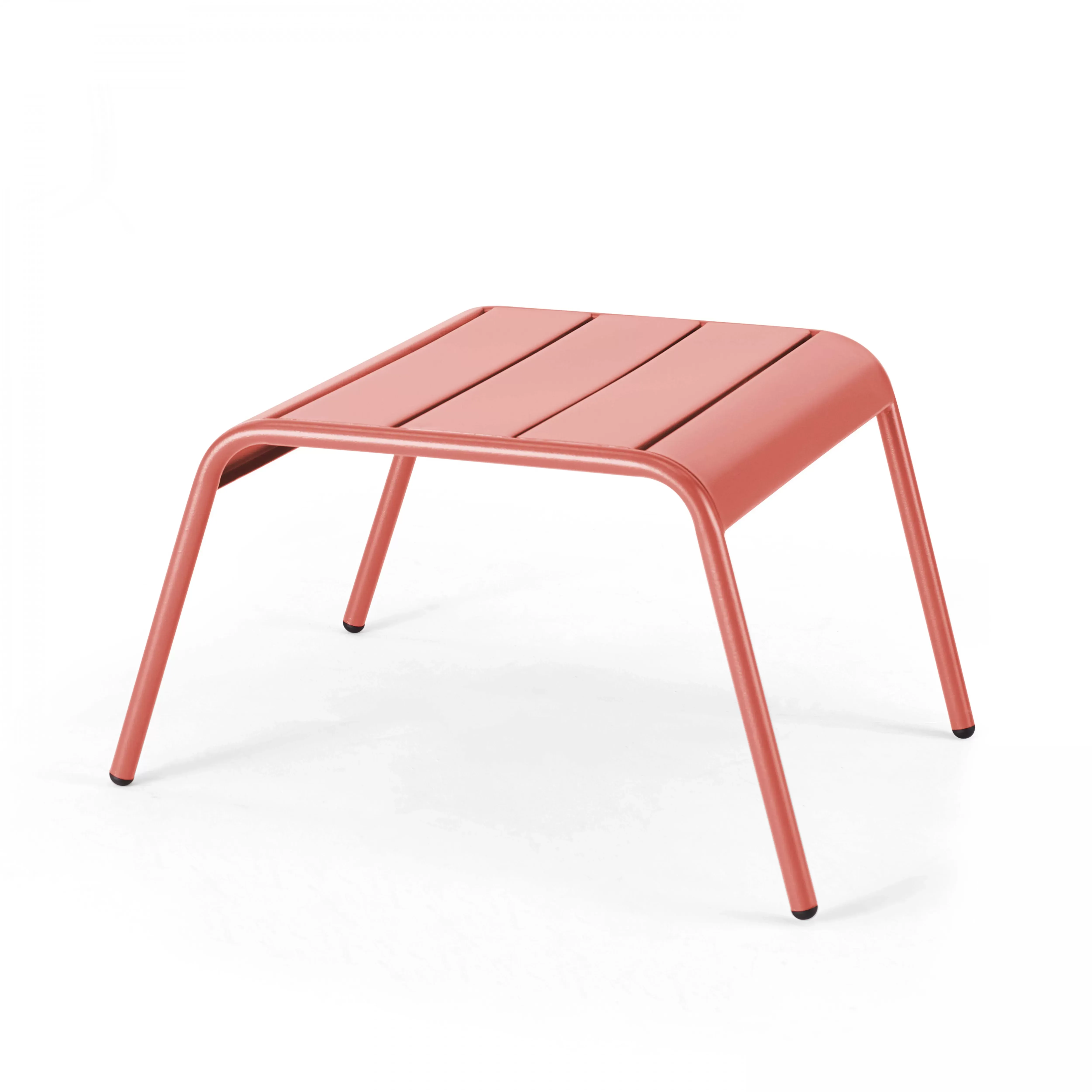 Illustration numéro 3 du produit Lot de 2 fauteuils relax avec repose-pieds en métal argile