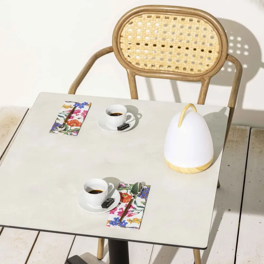 Illustration numéro 3 du produit Table de jardin 70 cm inclinable beton gris clair