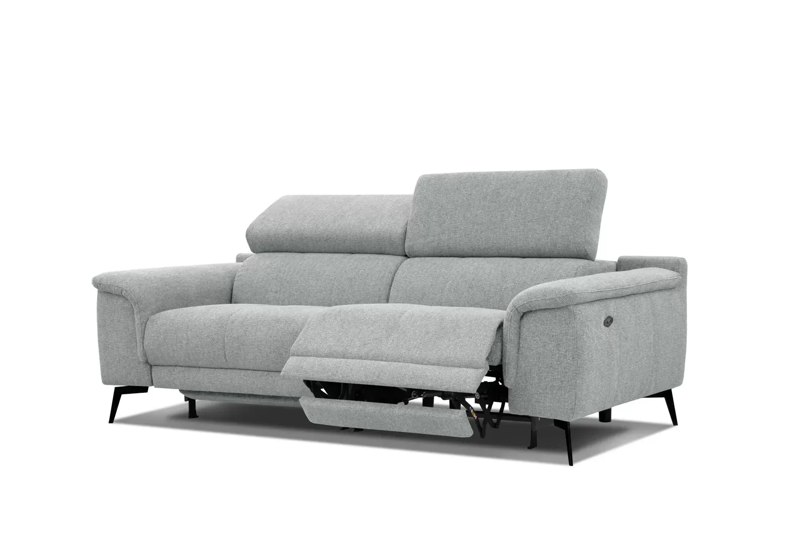 Illustration numéro 3 du produit Canapé 3 places avec 2 fonctions de relaxation, gris