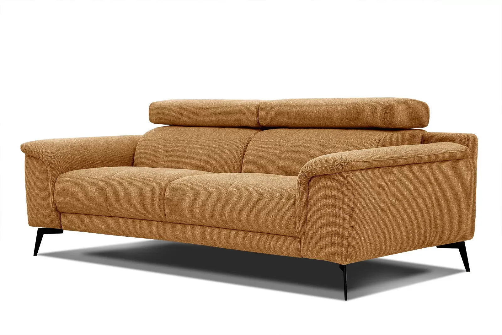 Illustration numéro 3 du produit Canapé 3 places avec appuie-tête réglables, orange