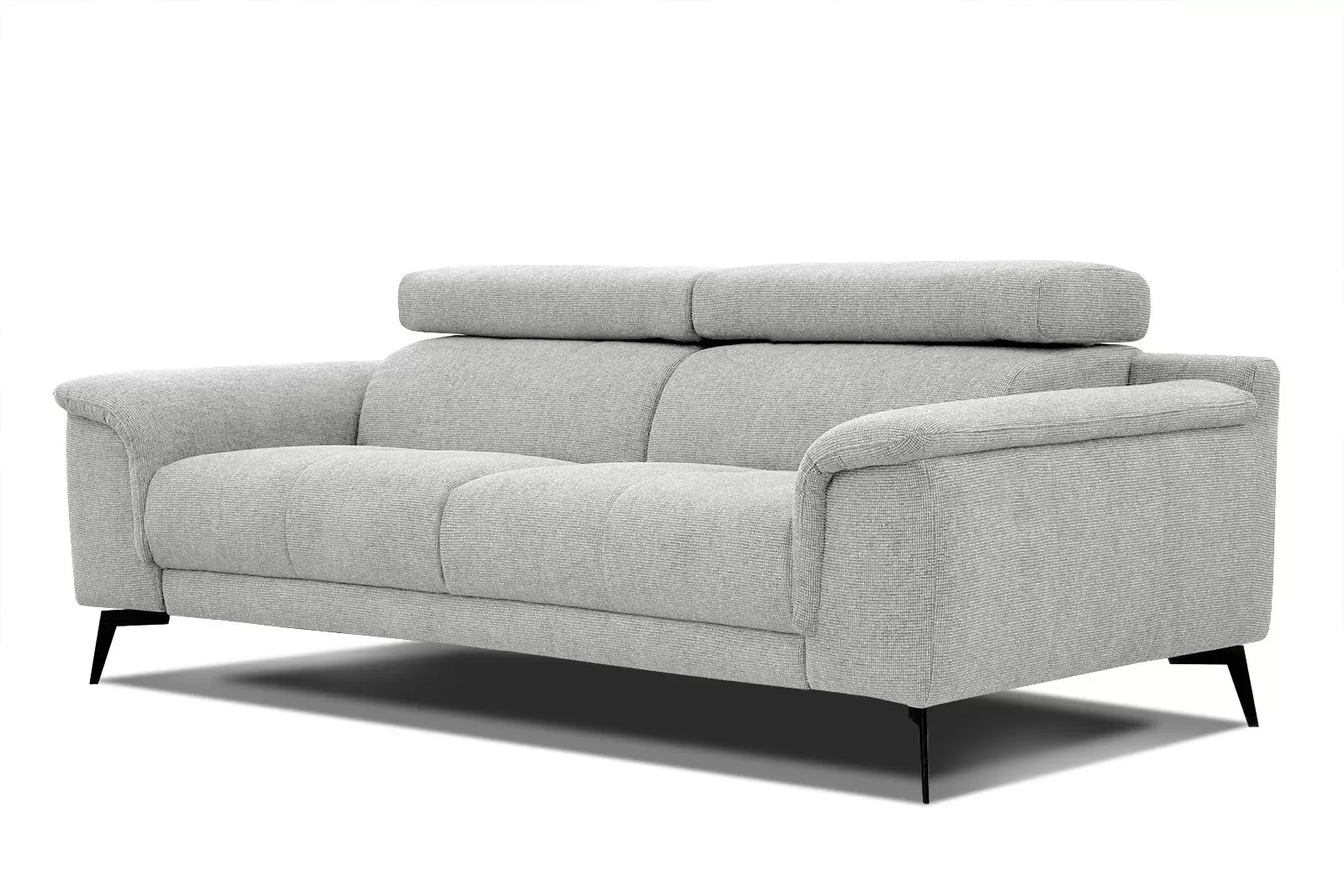 Illustration numéro 3 du produit Canapé 3 places avec appuie-tête réglables, beige