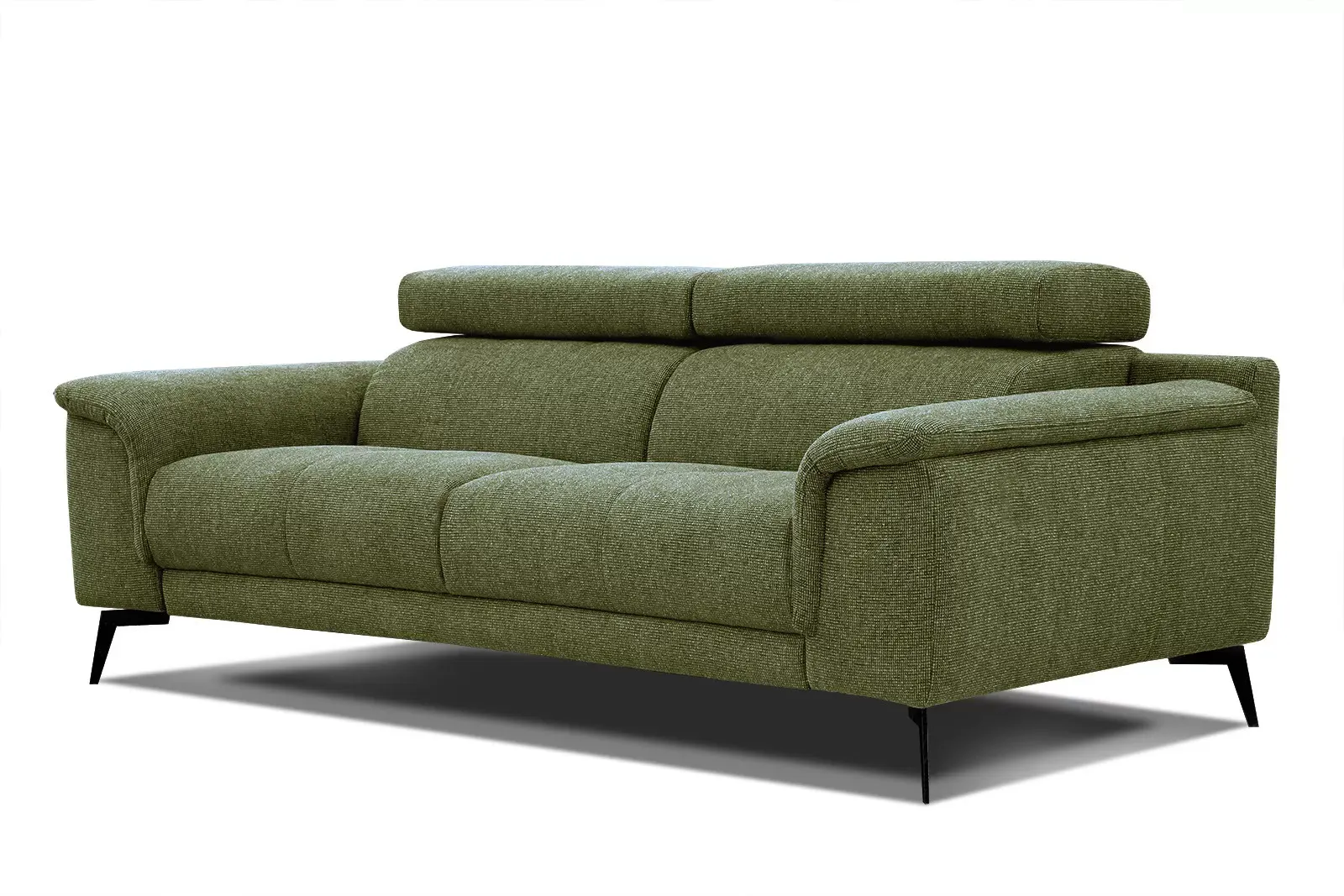 Illustration numéro 3 du produit Canapé 3 places avec appuie-tête réglables, vert