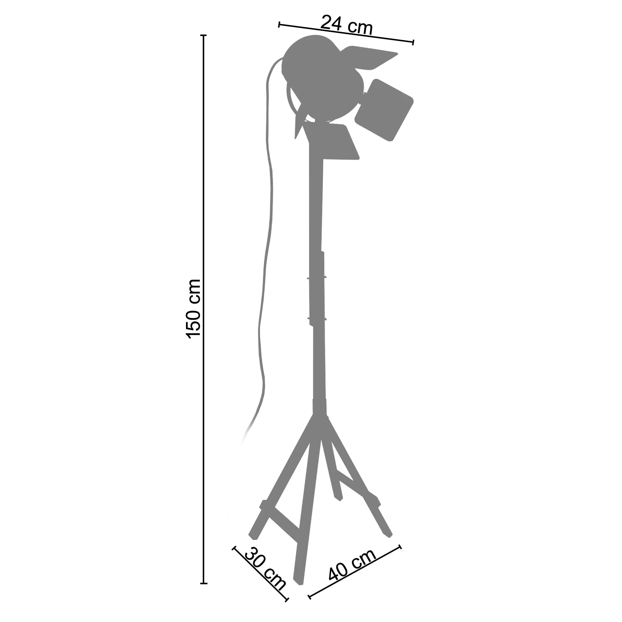 Illustration numéro 3 du produit lampadaire liseuse bois naturel et noir