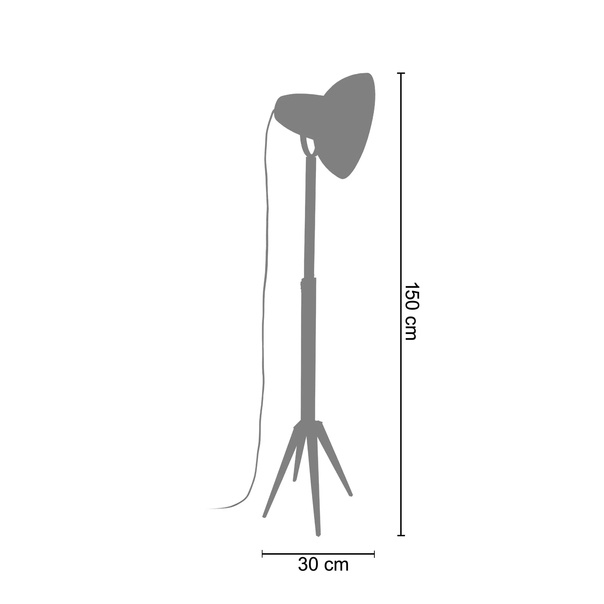 Illustration numéro 3 du produit lampadaire liseuse métal noir
