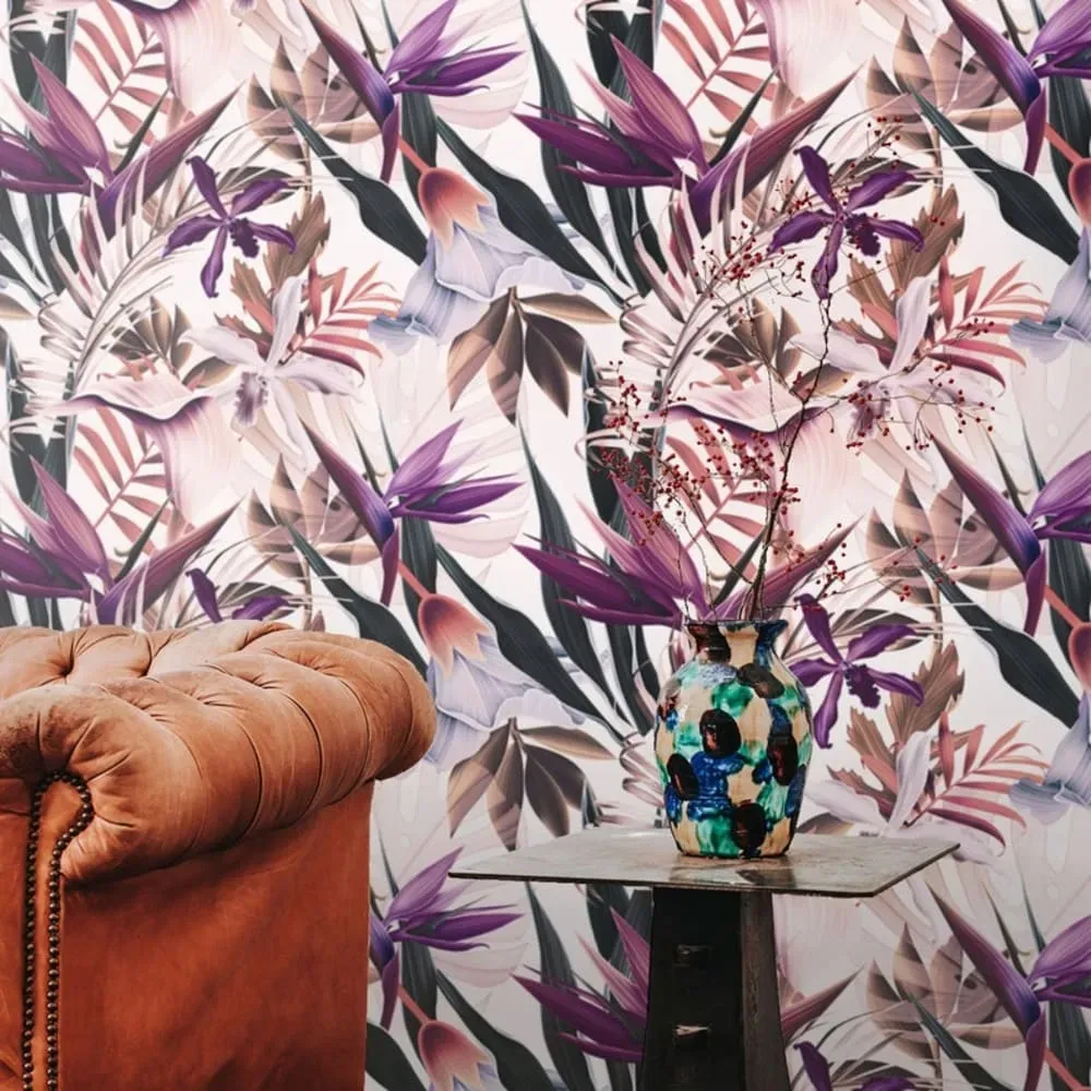 Illustration numéro 3 du produit Papier Peint Exotique,papier écologique fin,200x280cm,8 feuilles