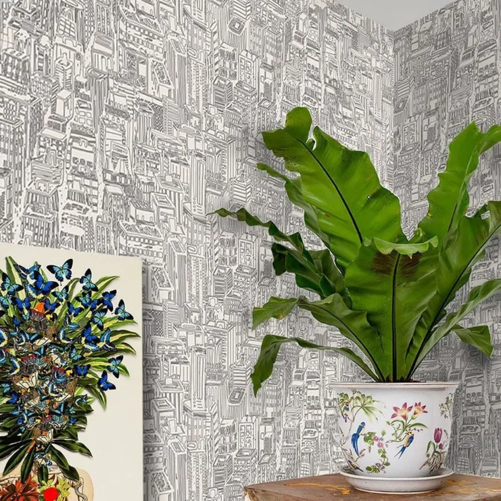 Illustration numéro 3 du produit Papier Peint Skyscrapers,papier écologique fin,200x280cm,8 feuilles