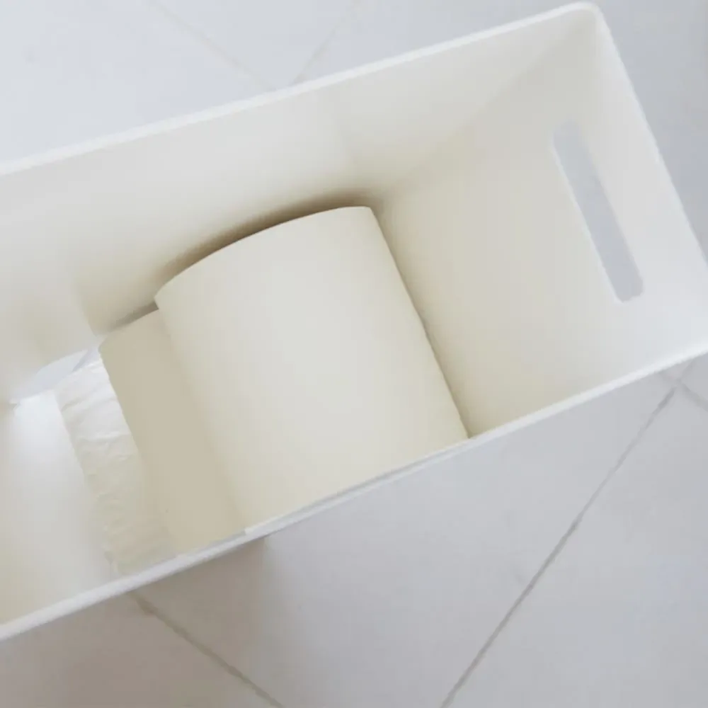 Illustration numéro 3 du produit Tour de rangement papier toilette - L23 cm - Blanc