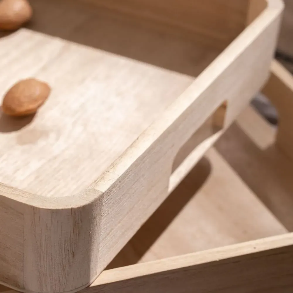 Illustration numéro 3 du produit Lot de 2 plateaux arrondis  TU