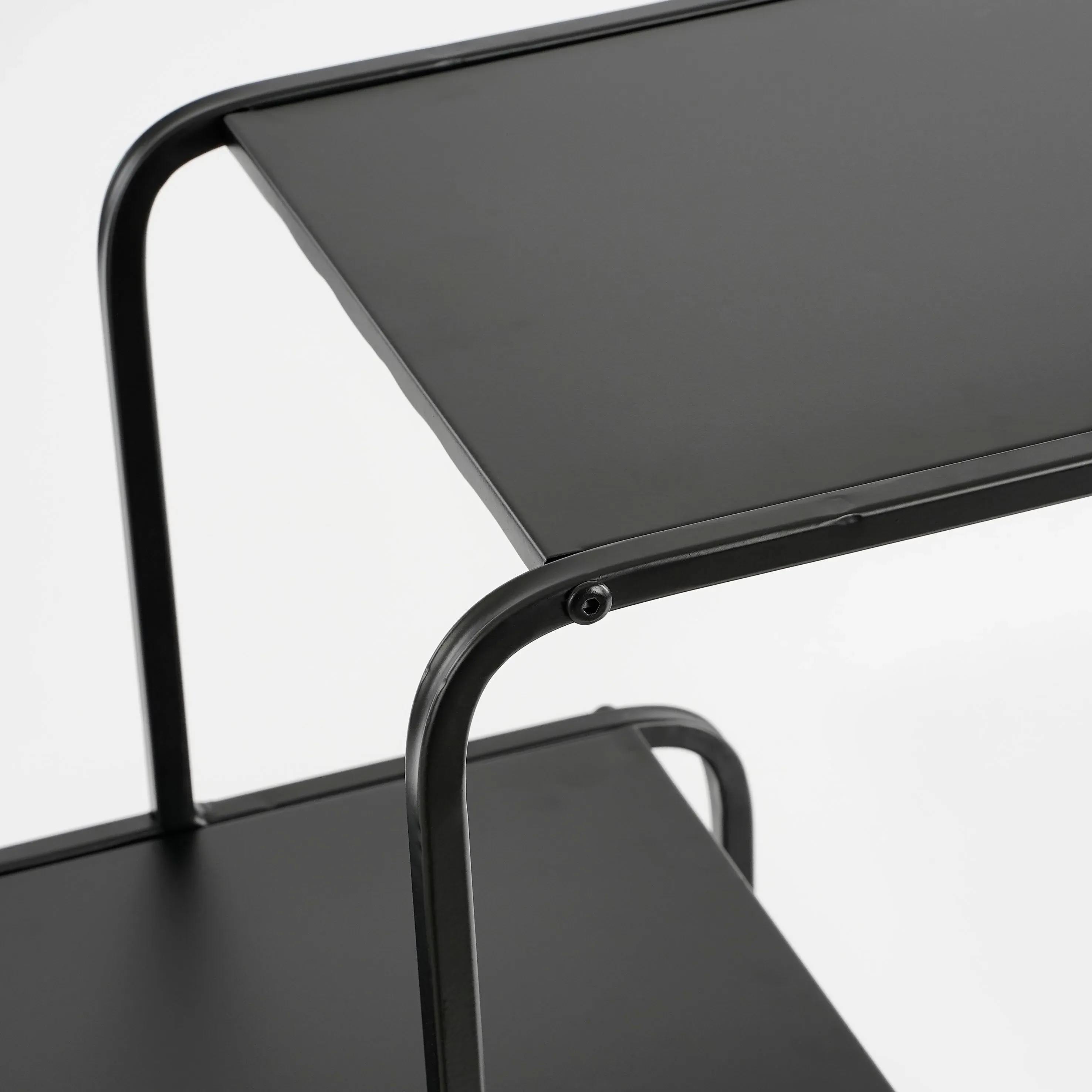 Illustration numéro 3 du produit Table de console en métal noir H76