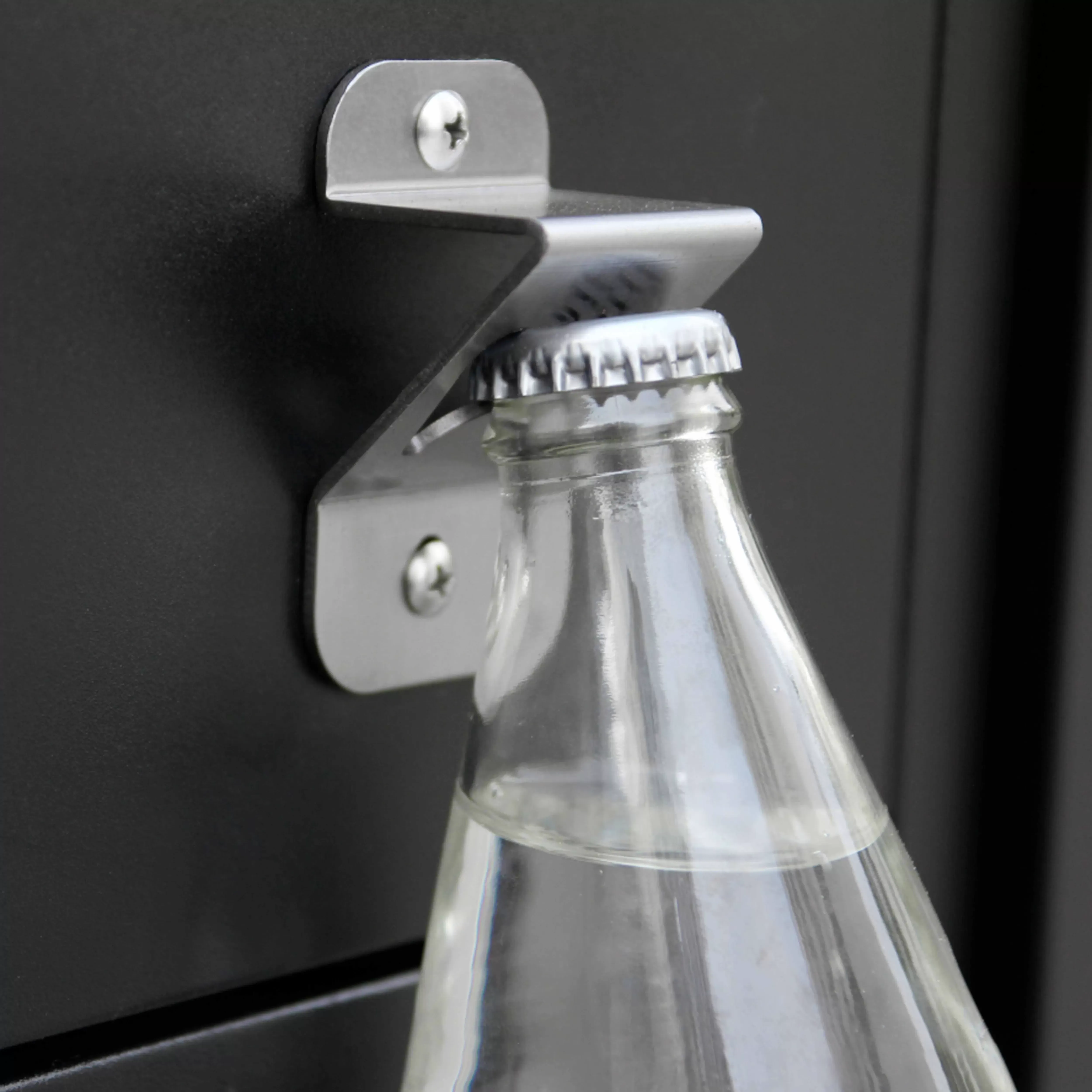 Illustration numéro 3 du produit Meuble évier 2 portes pour cuisine extérieure noir