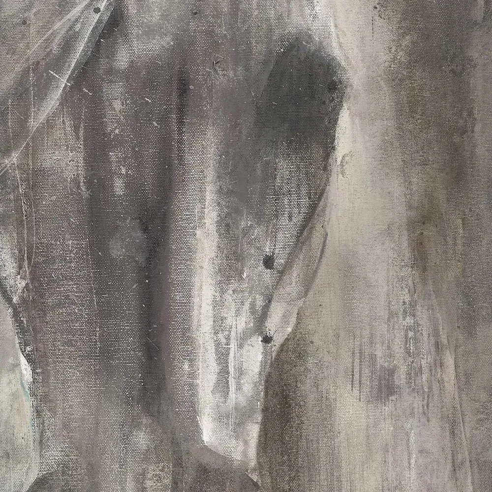 Illustration numéro 3 du produit Tableau cheval blanc aquarelle imprimé sur toile 50x50 cm