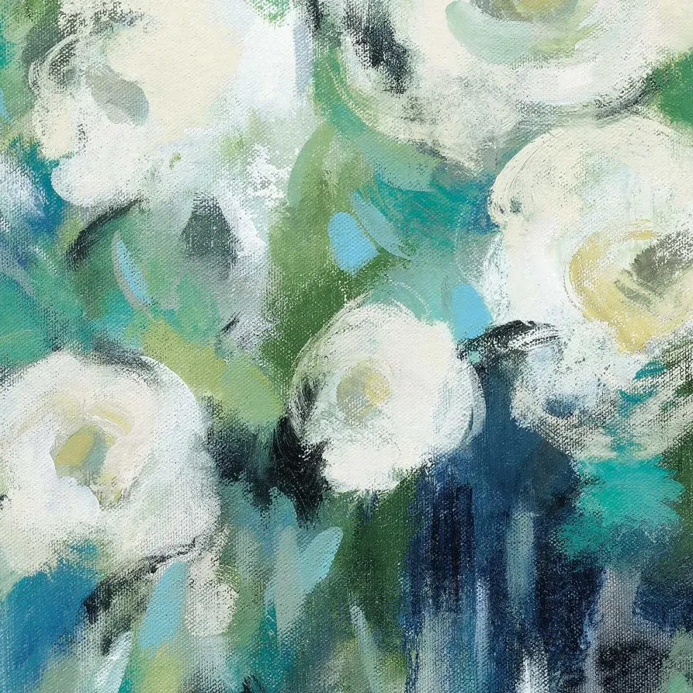 Illustration numéro 3 du produit Tableau Bouquet de fleurs en aquarelle imprimé sur toile 50x50 cm