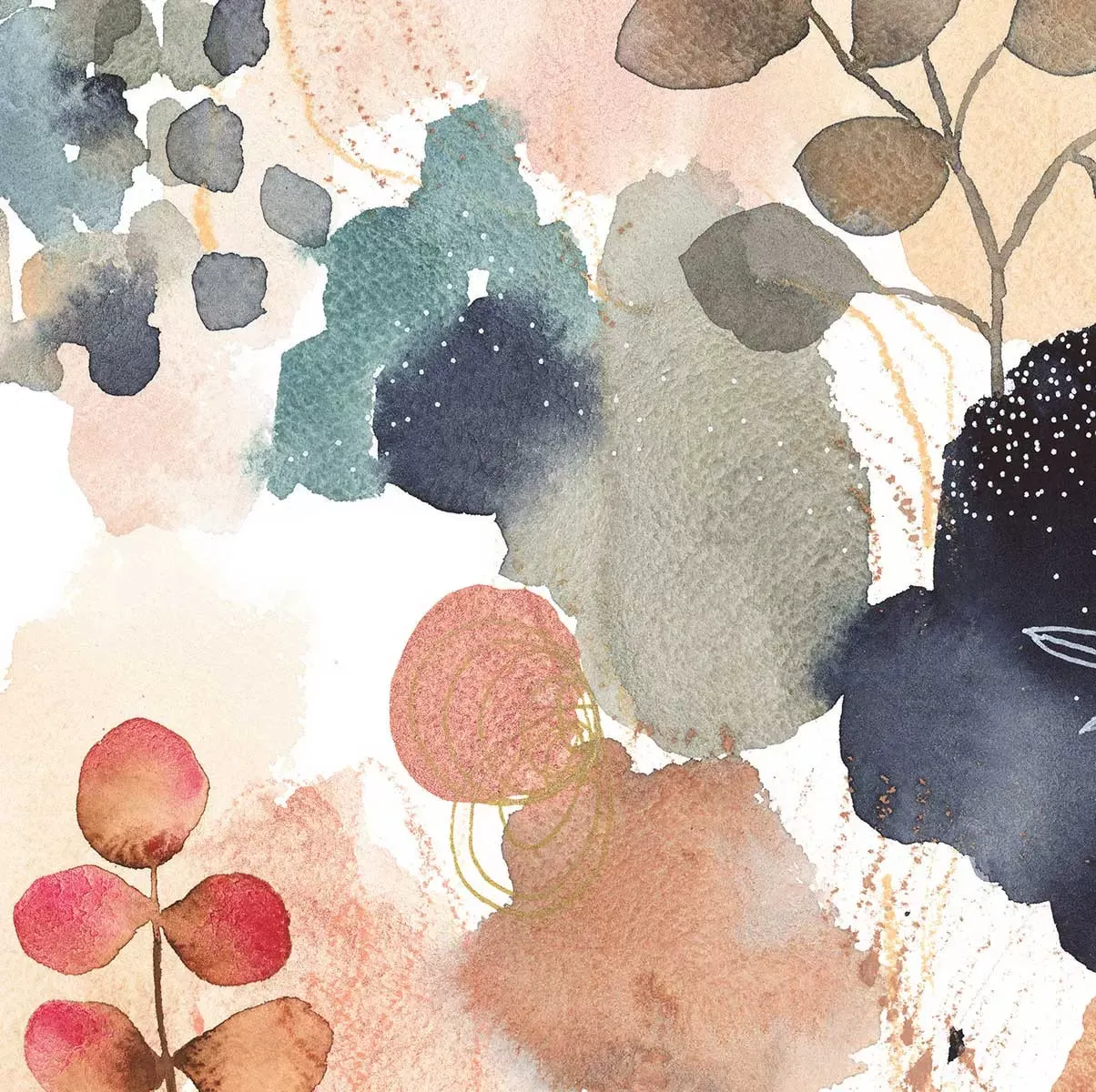 Illustration numéro 3 du produit Tableau fleurs Nature et sérénité imprimé sur toile 60x90 cm