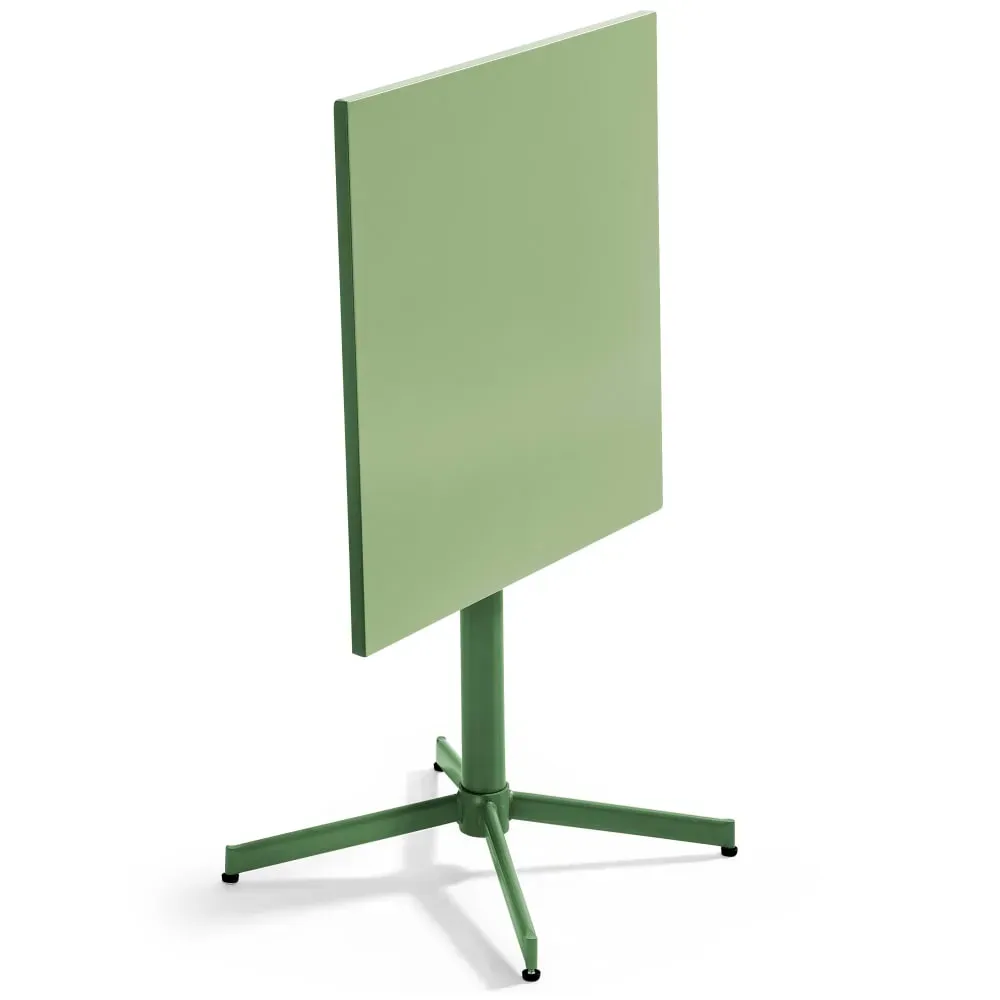 Illustration numéro 3 du produit Ensemble table inclinable de jardin et 2 chaises vert cactus