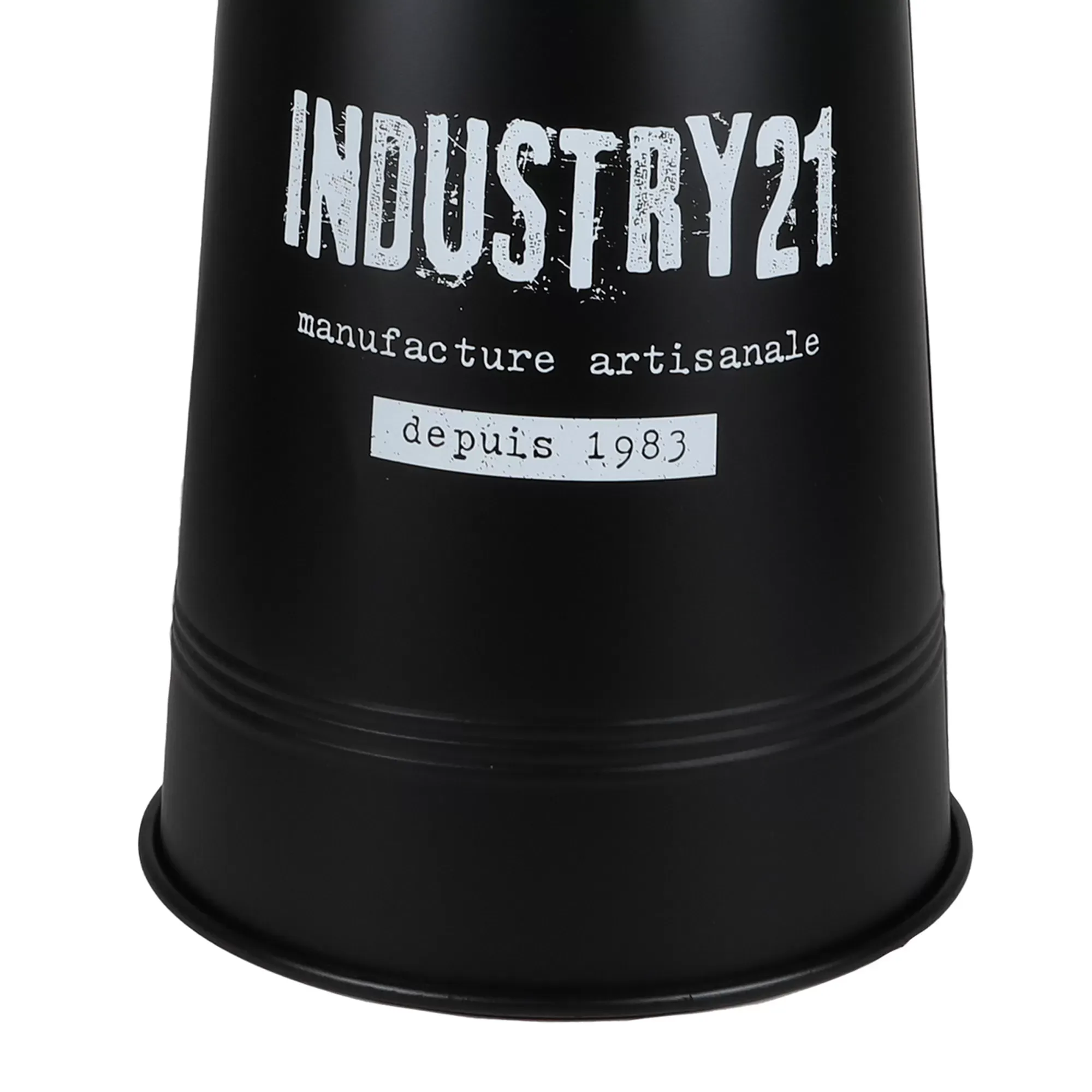 Illustration numéro 3 du produit Tabouret de bar métal noir style industriel 40x40x66.5cm