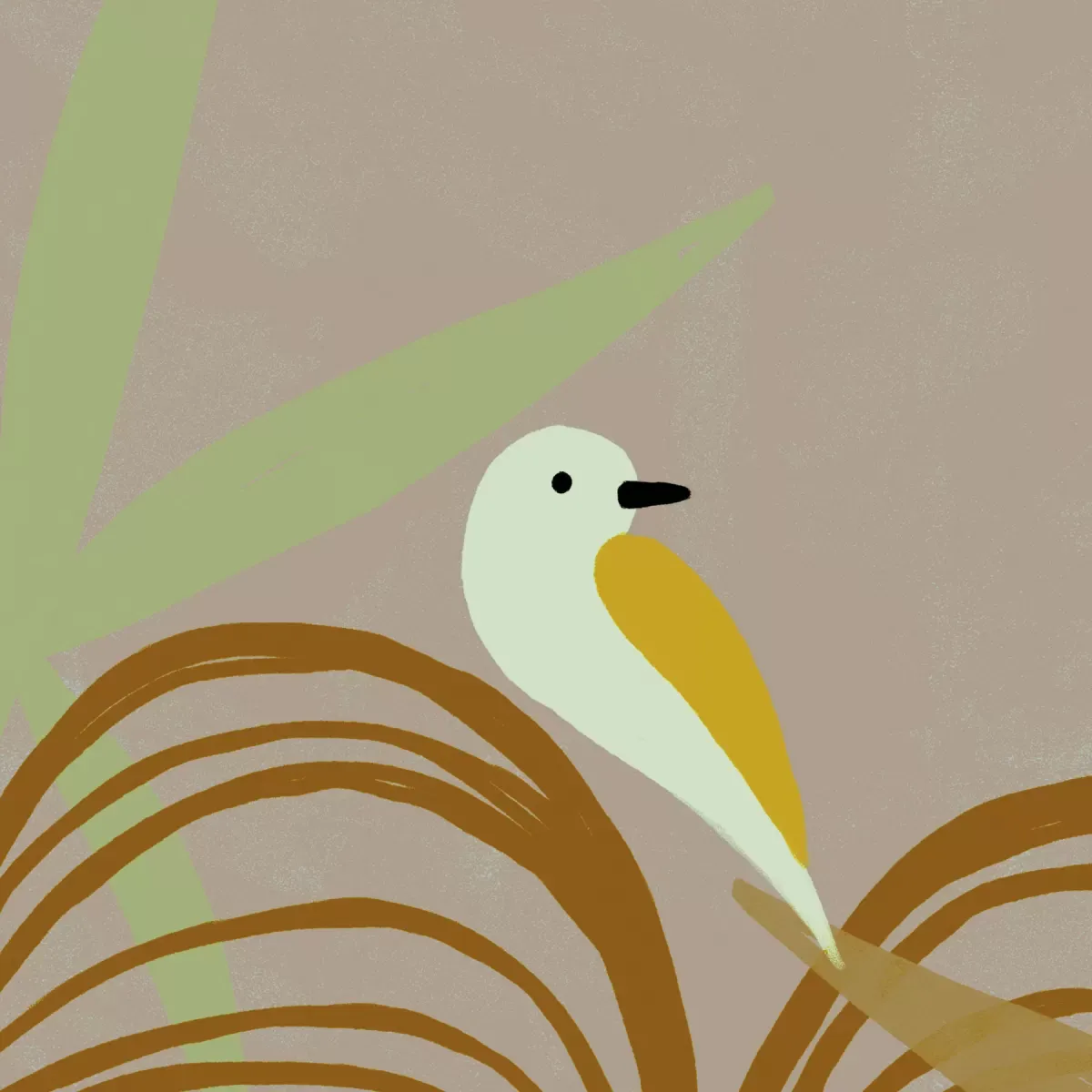 Illustration numéro 3 du produit Papier peint panoramique sauvages coloré jaune 375x250cm