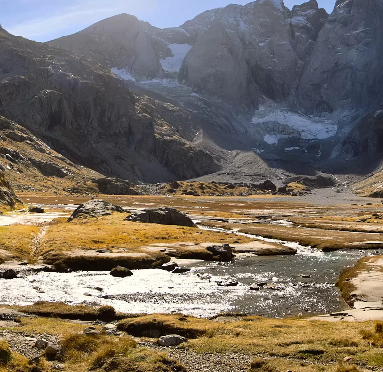 Illustration numéro 3 du produit Tableau montagne vignemale imprimé sur toile 120x50 cm