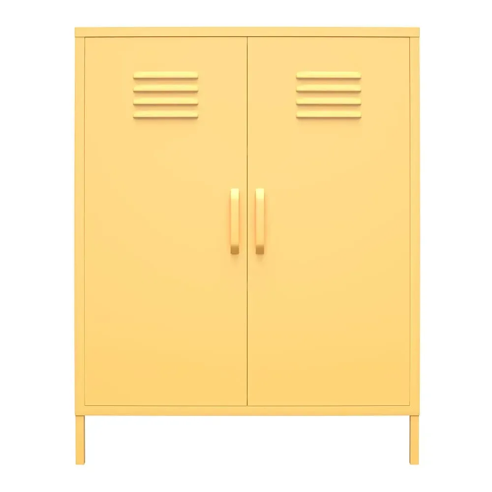 Illustration numéro 3 du produit Armoire avec 2 portes en métal jaune