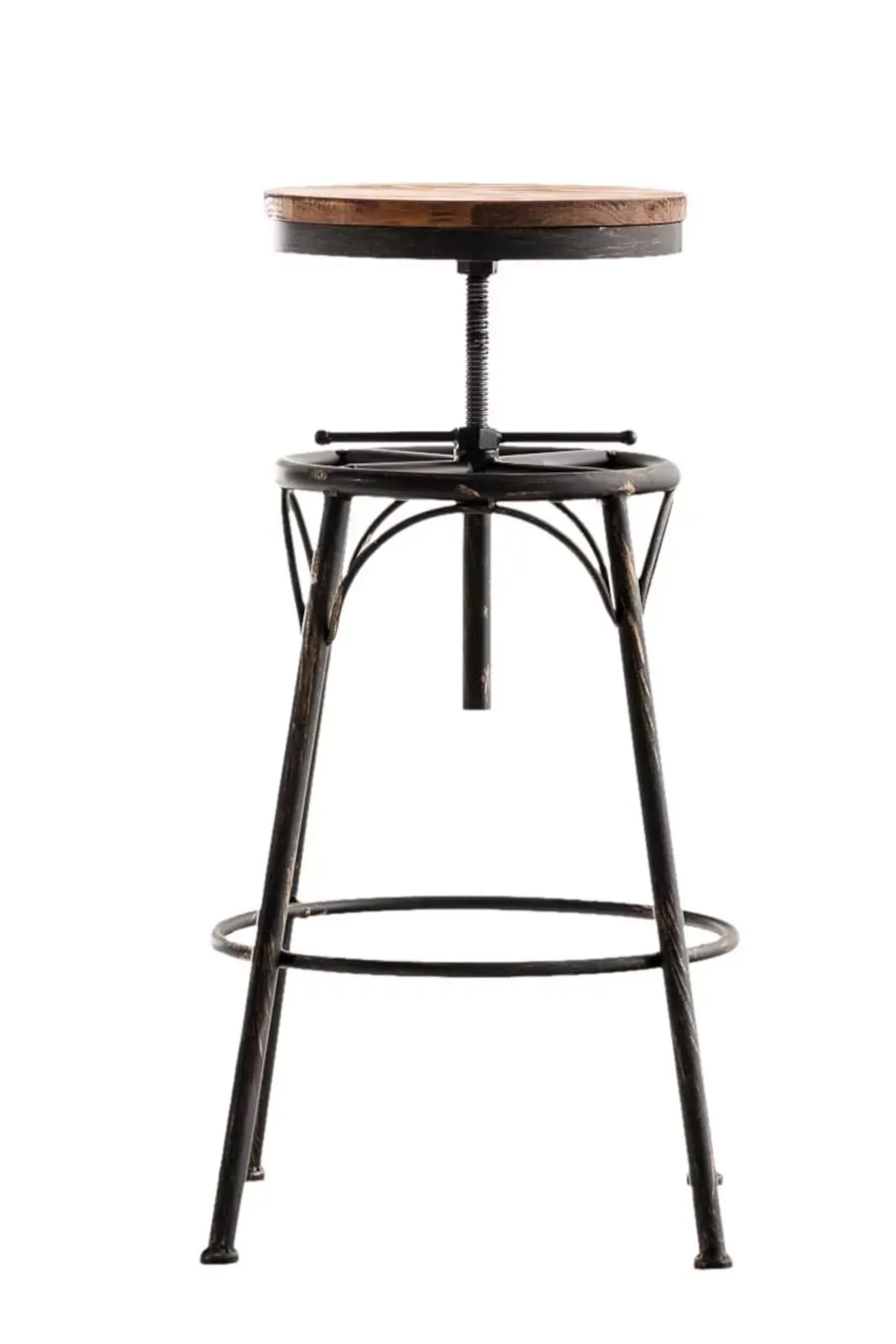 Illustration numéro 3 du produit Lot de 2 tabourets de bar industriel en métal Bronze