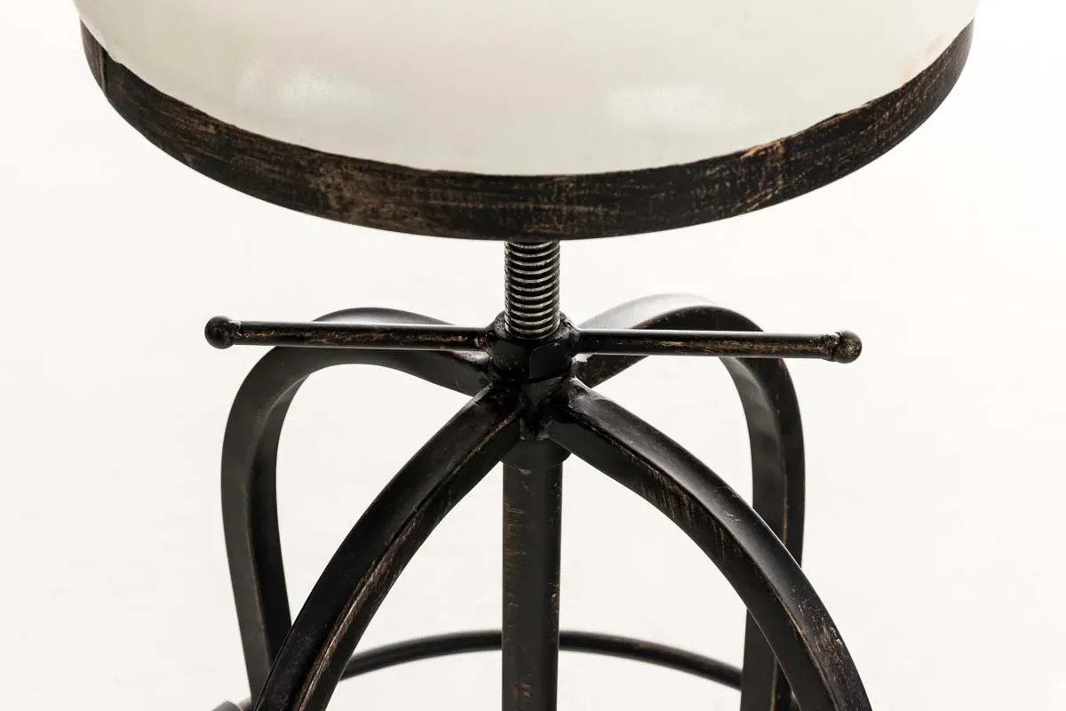 Illustration numéro 3 du produit Tabouret de bar industriel réglable en métal Bronze