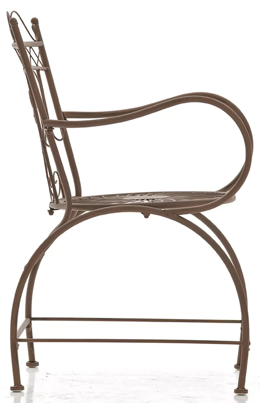 Illustration numéro 3 du produit Lot de 2 chaises de jardin en métal Marron antique