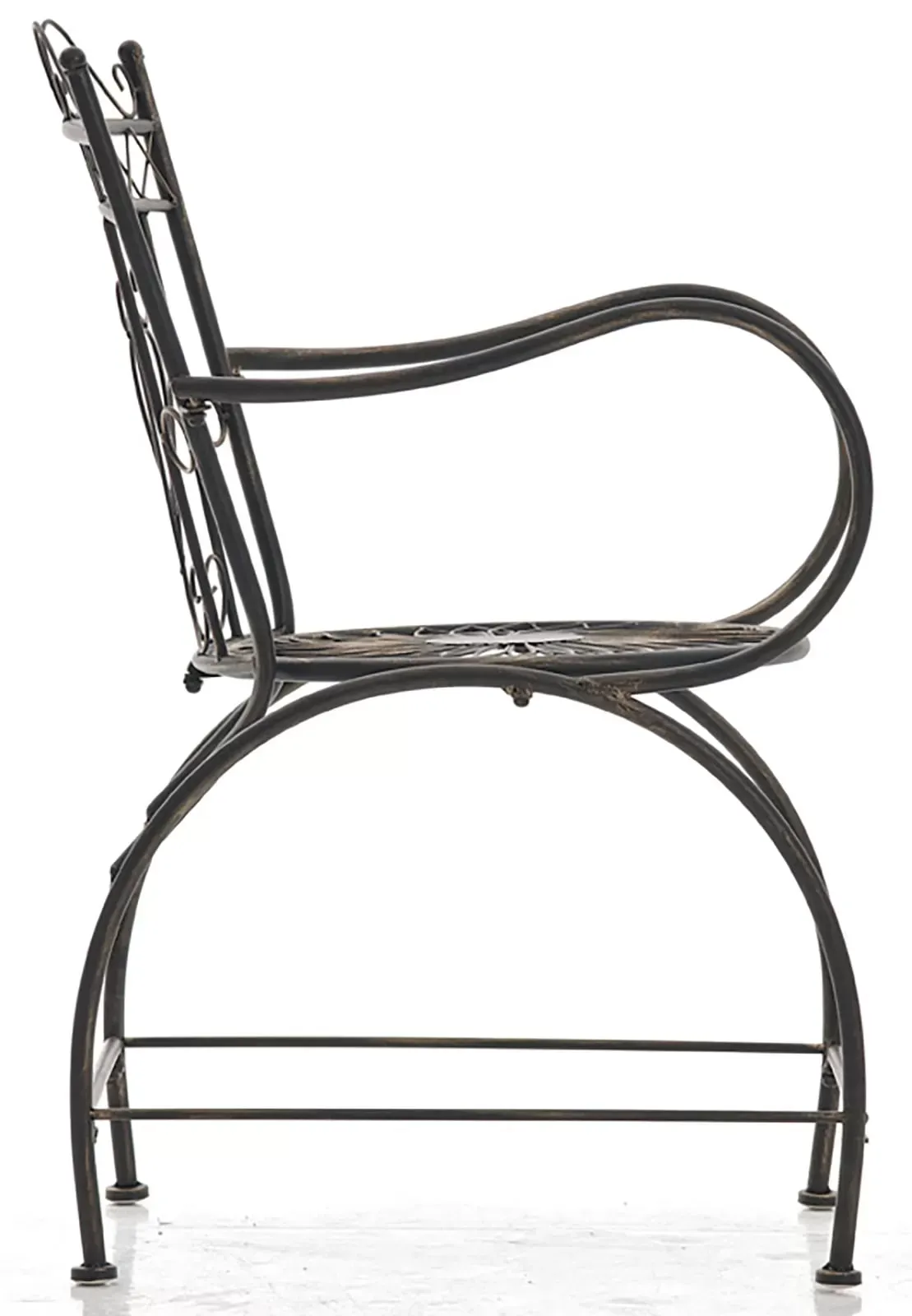 Illustration numéro 3 du produit Lot de 2 chaises de jardin en métal Bronze