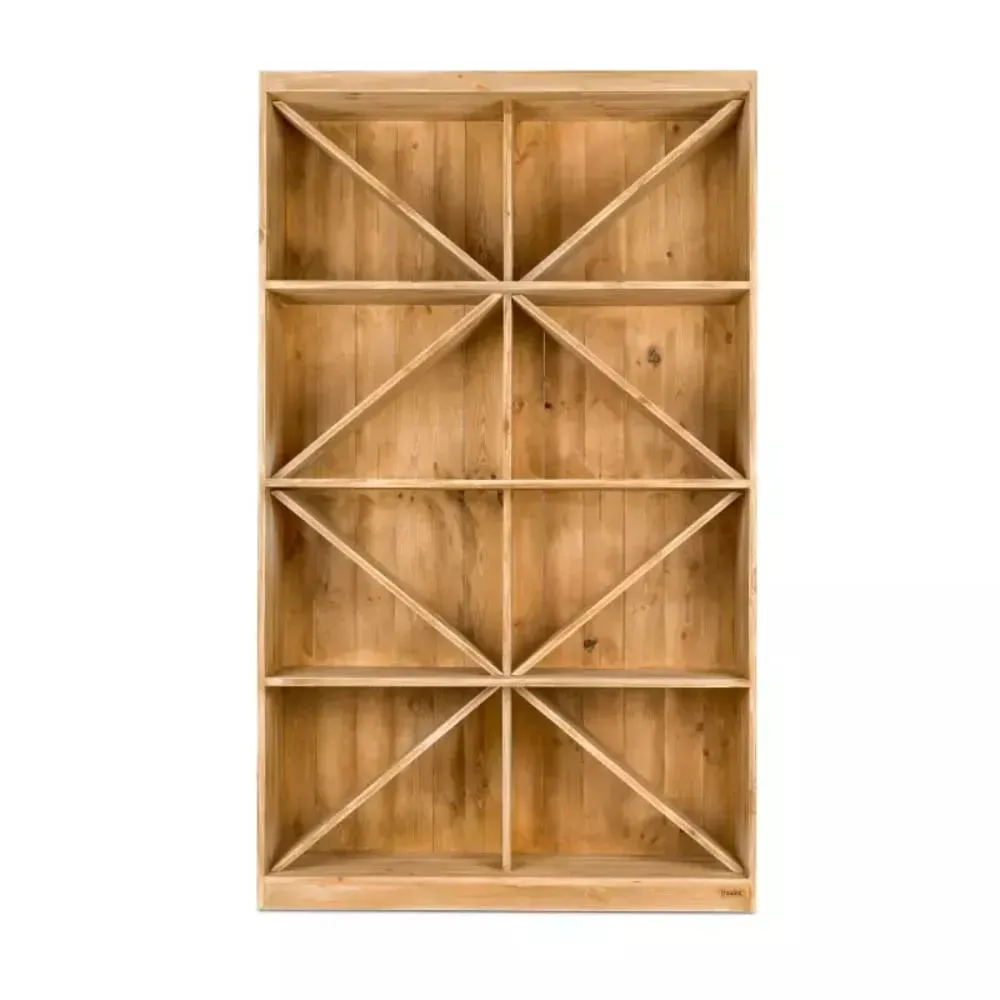 Illustration numéro 3 du produit Étagère à vin H195 cm capacité 300 bouteilles bois massif