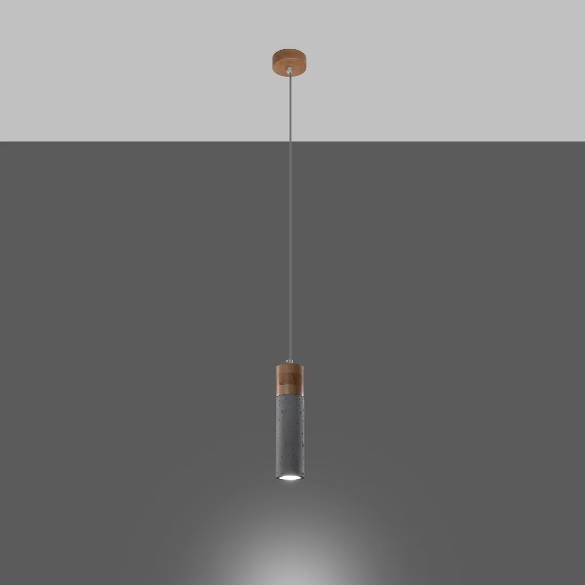 Illustration numéro 3 du produit Lampe suspendue betoNon applicablerewno gris H 120 cm