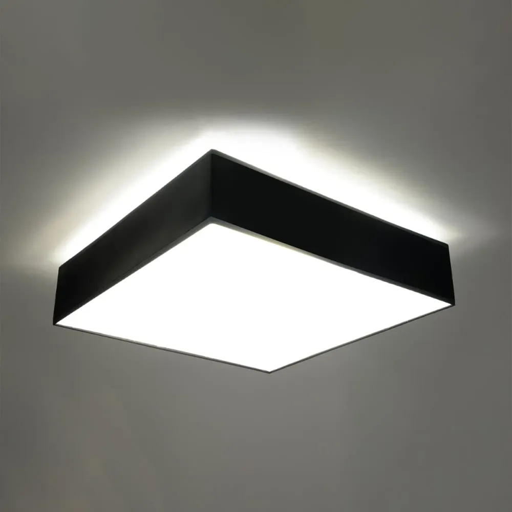 Illustration numéro 3 du produit Plafonnier PVC noir H 11 cm