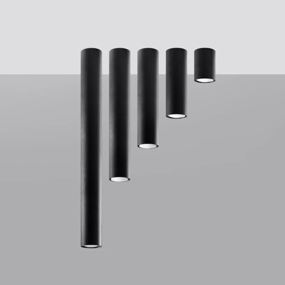 Illustration numéro 3 du produit Plafonnier acier noir H 20 cm