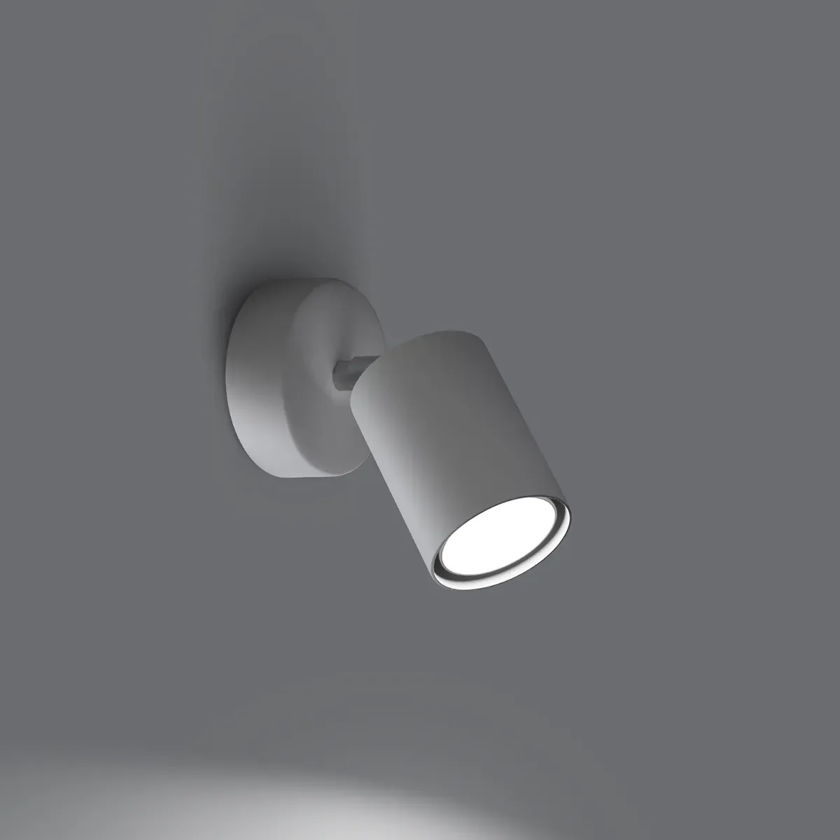 Illustration numéro 3 du produit Applique tube en métal, blanc L: 8cm