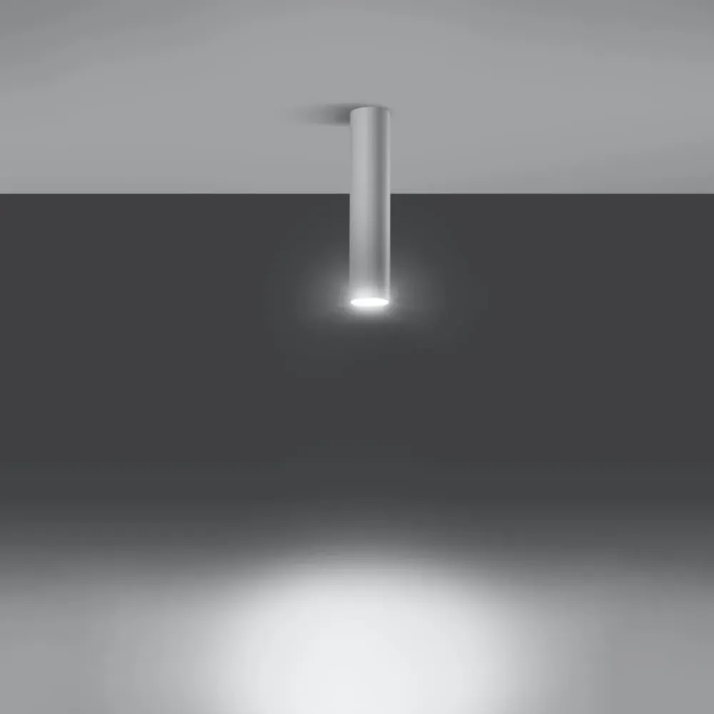 Illustration numéro 3 du produit Plafonnier acier blanc H 30 cm