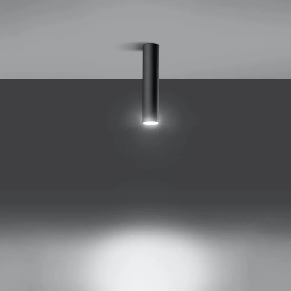 Illustration numéro 3 du produit Plafonnier acier noir H 30 cm