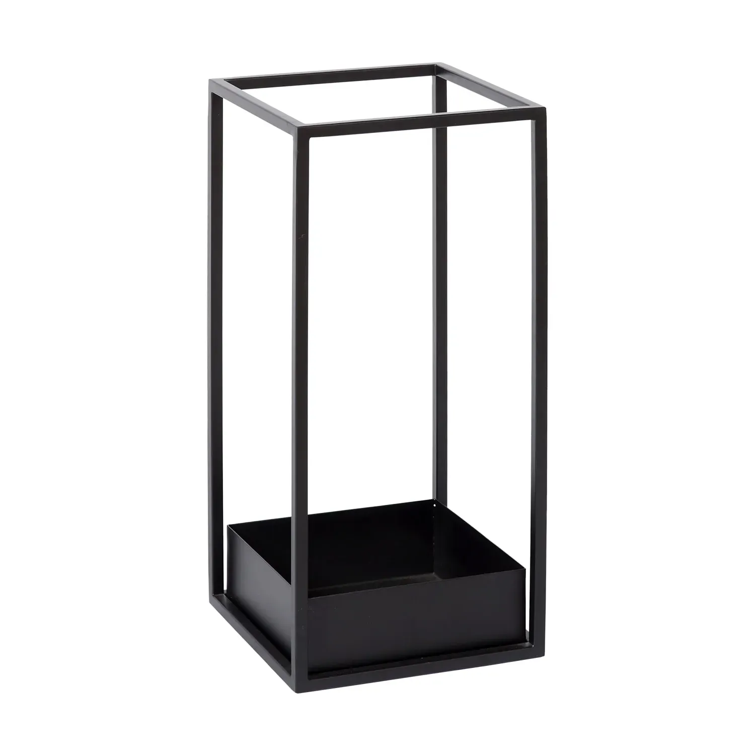 Illustration numéro 3 du produit Support parapluie rectangulaire en hauteur noire de 55 cm